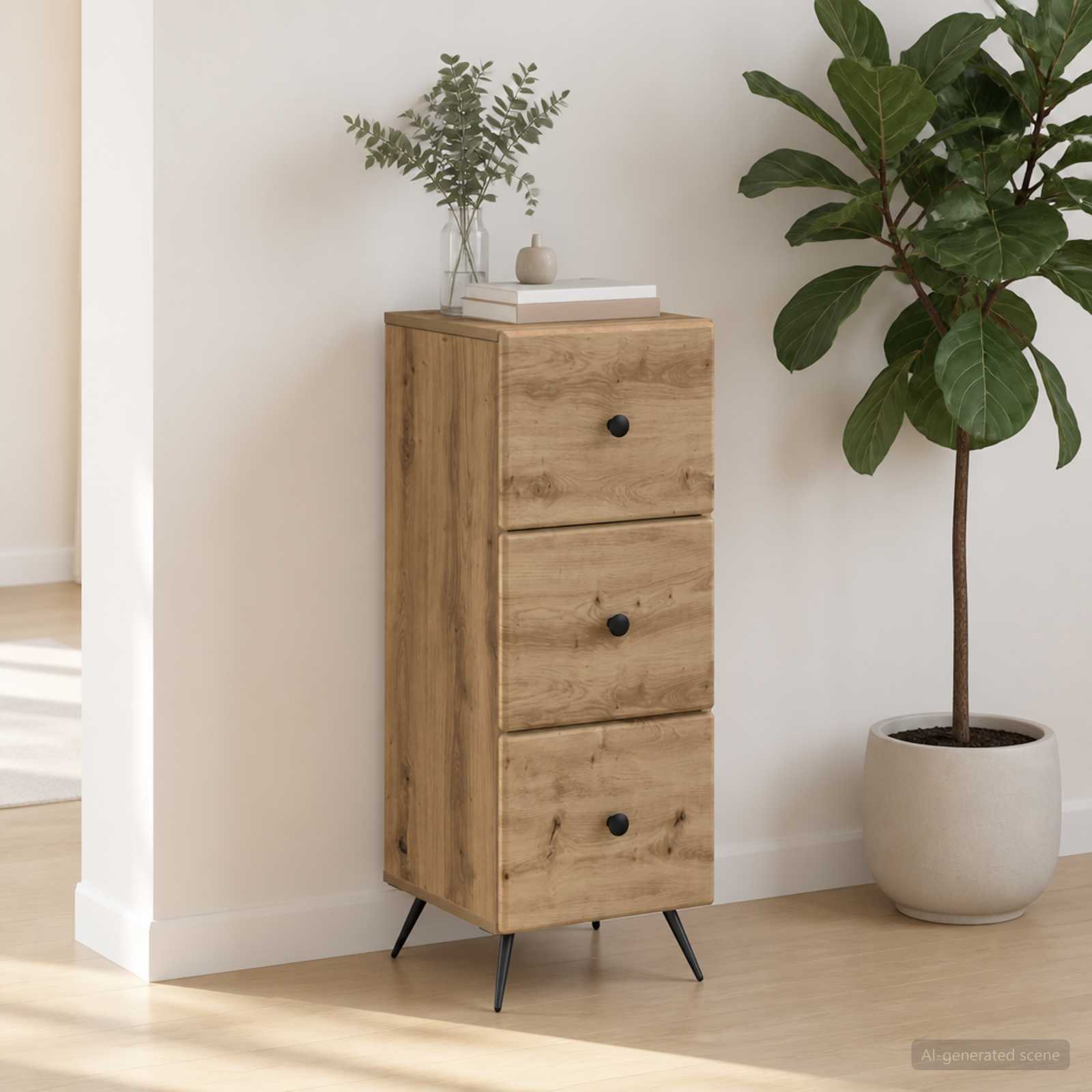Ormar s ladicama 33 x 34,5 x 90 cm Konstruirano drvo