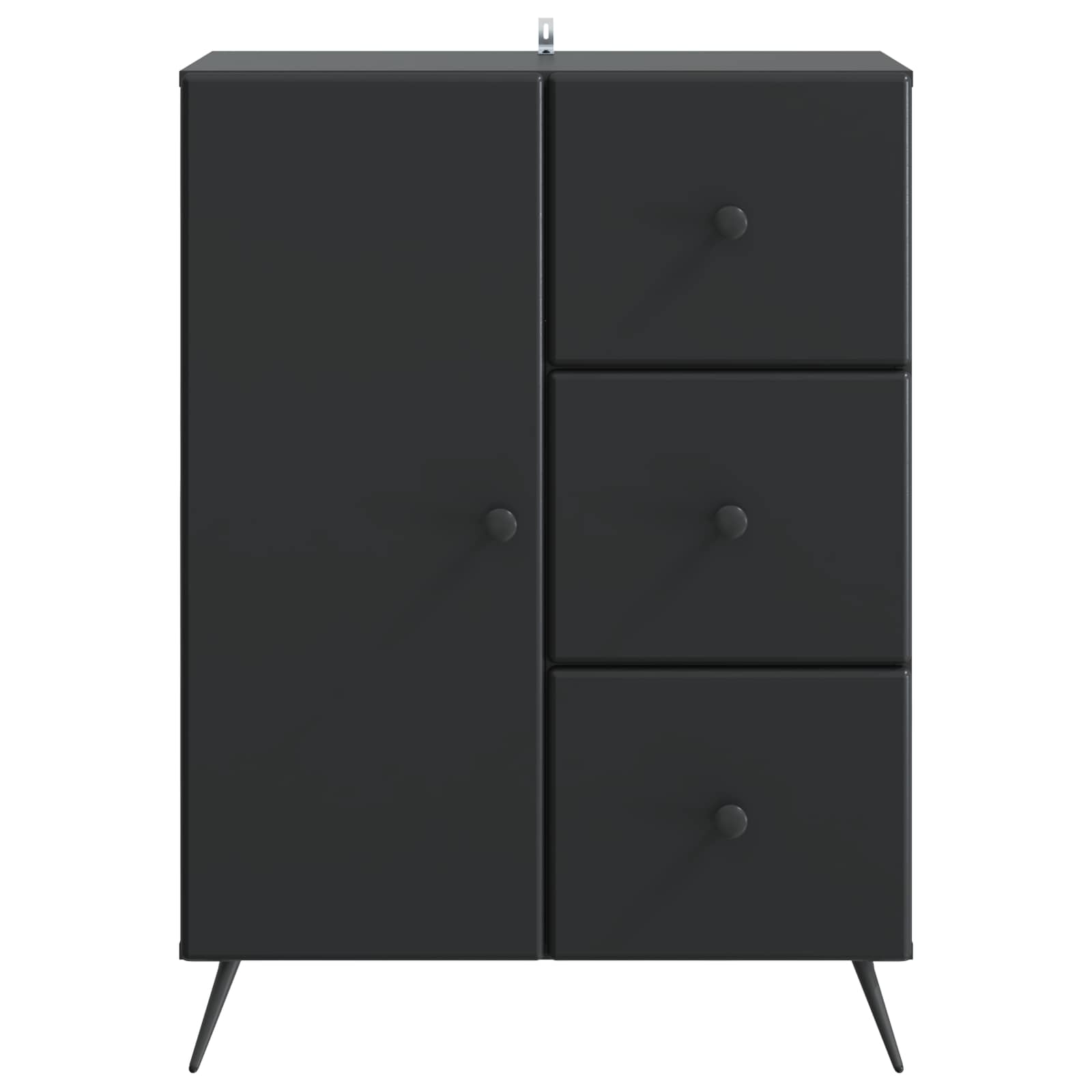 Kreveta s ladicama Crna 66 x 34,5 x 90 cm Konstruirano drvo