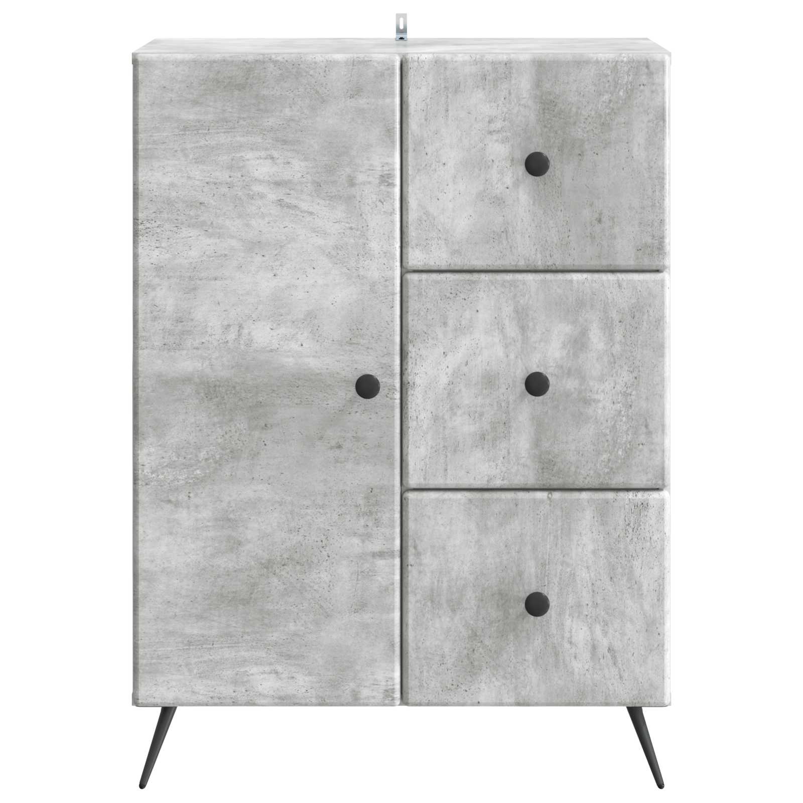 Kreveta Betonska siva 66 x 34,5 x 90 cm Konstruirano drvo