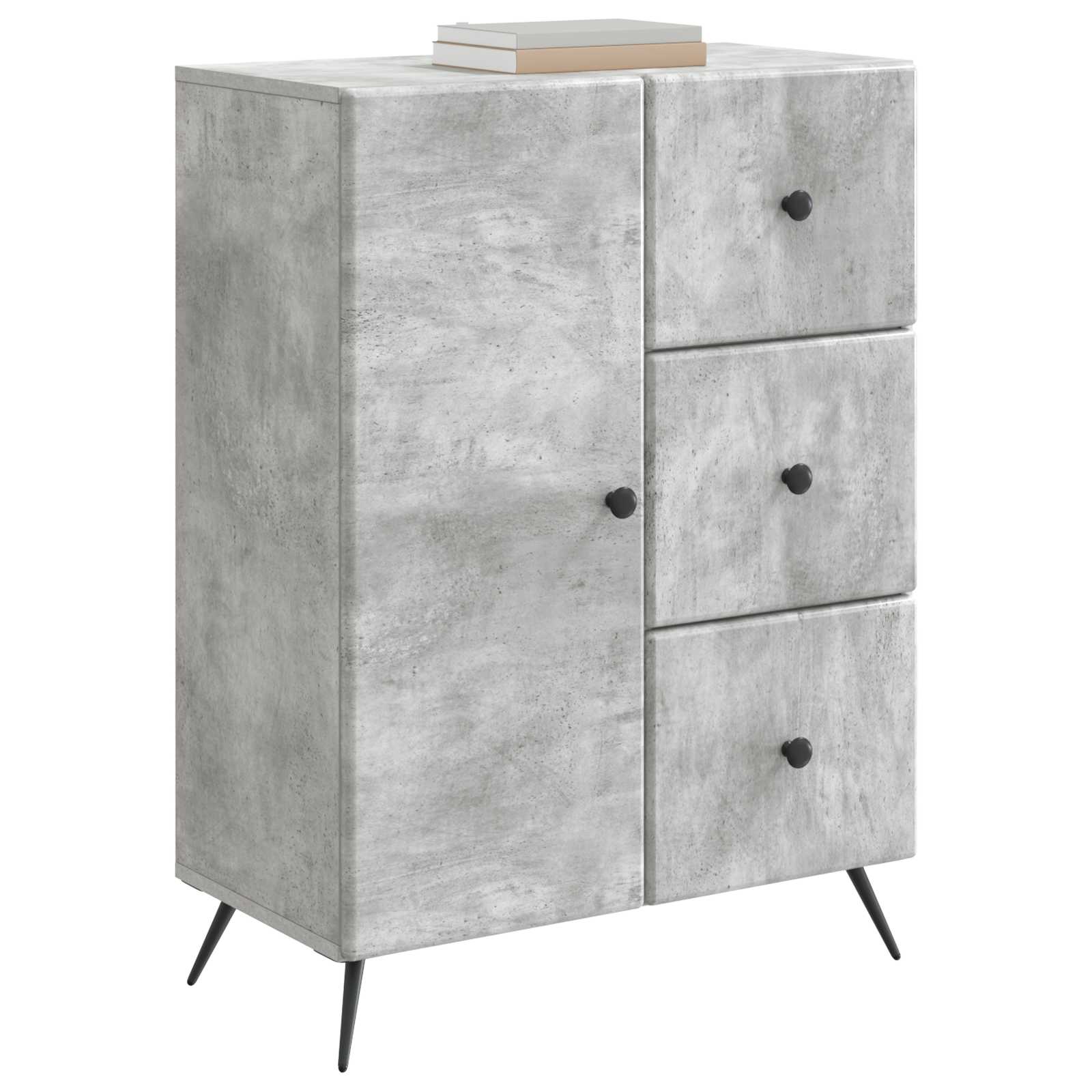 Kreveta Betonska siva 66 x 34,5 x 90 cm Konstruirano drvo