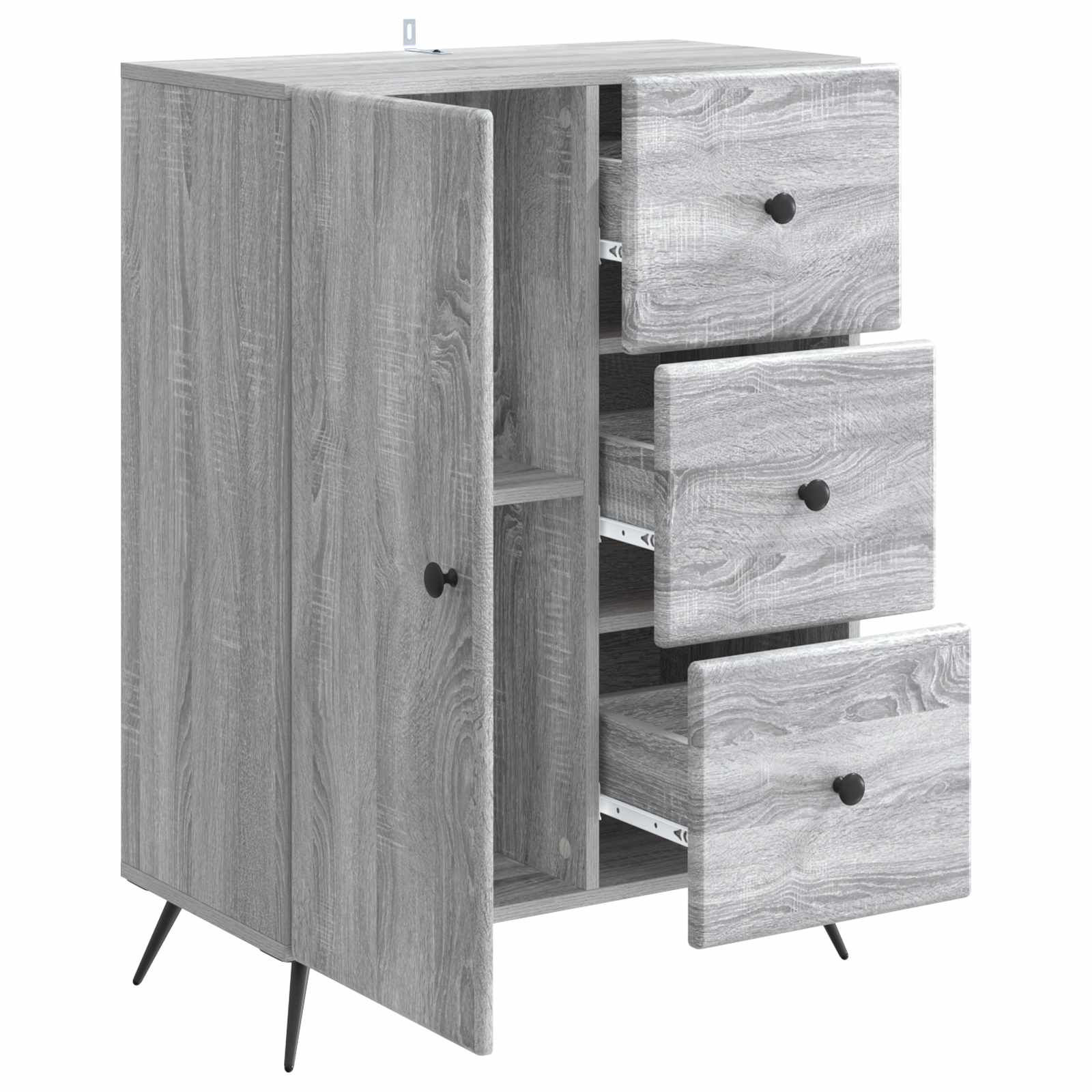 Kreveta Siva sonoma 66 x 34,5 x 90 cm Konstruirano drvo