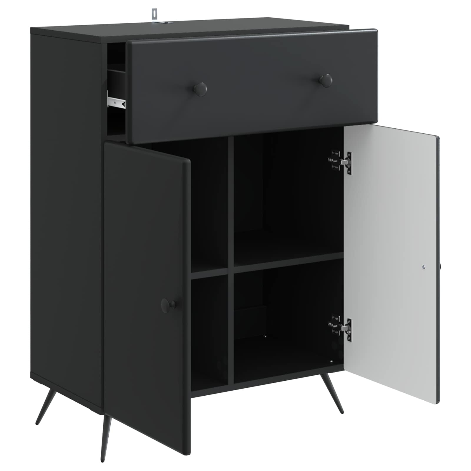 Kreveta s ladicama Crna 66 x 34,5 x 90 cm Konstruirano drvo