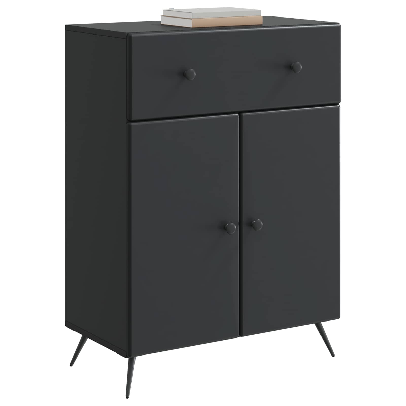 Kreveta s ladicama Crna 66 x 34,5 x 90 cm Konstruirano drvo