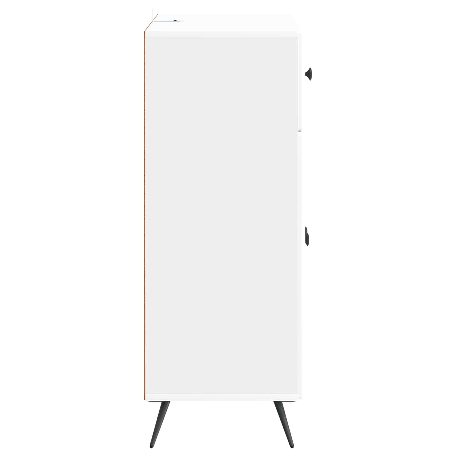 Kreveta s ladicama Bijela visokog sjaja 66 x 34,5 x 90 cm