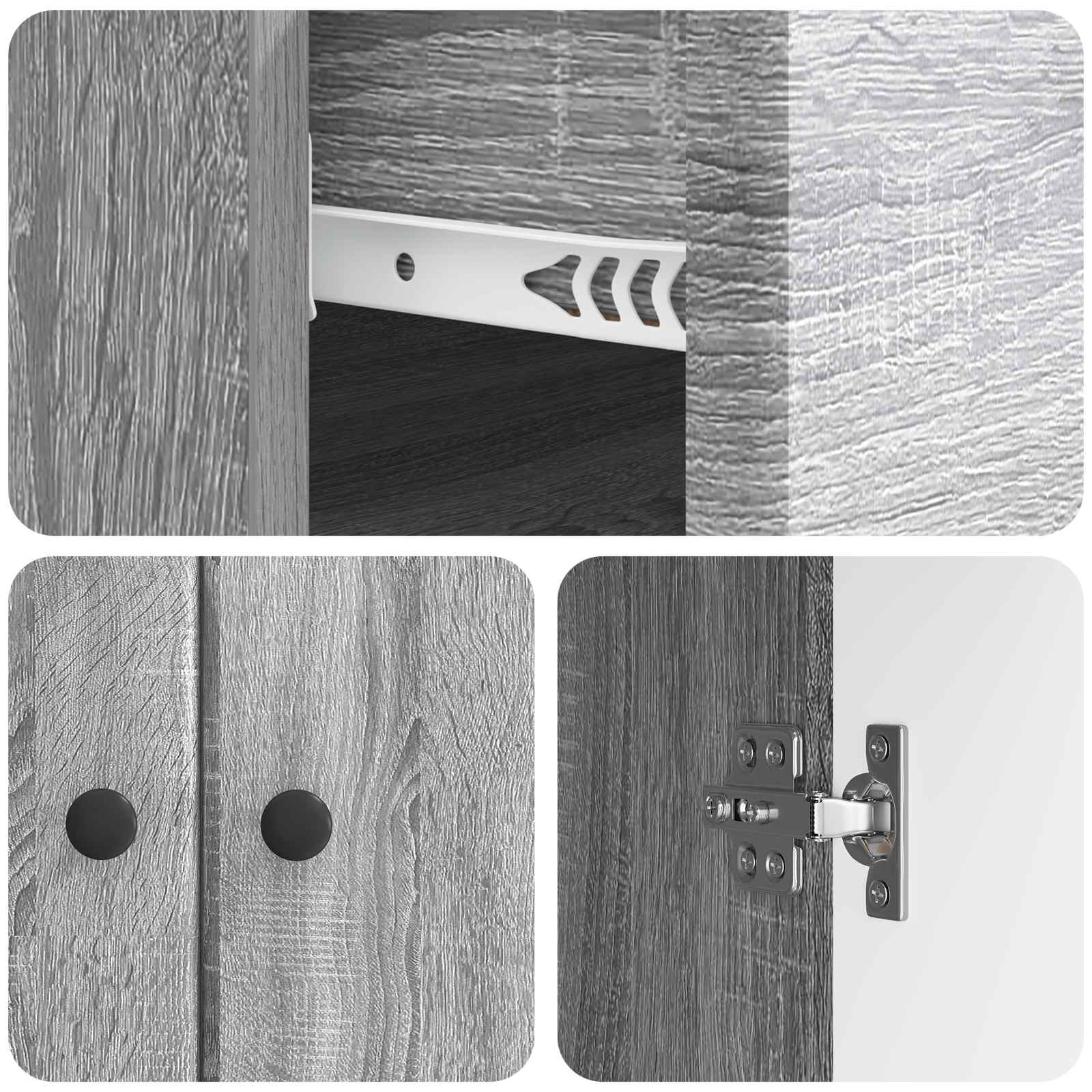 Kreveta Siva sonoma 66 x 34,5 x 90 cm Konstruirano drvo