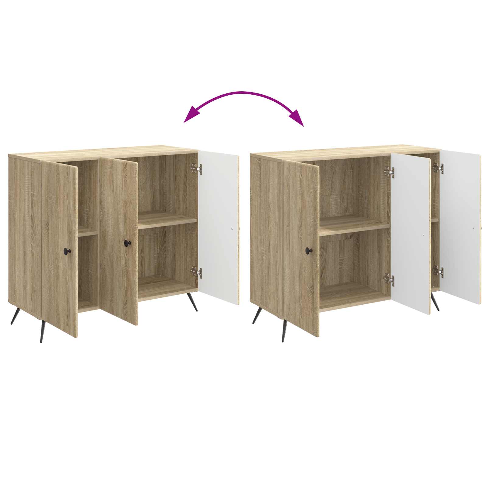 Kreveta Hrast sonoma 89 x 34,5 x 80 cm Konstruirano drvo