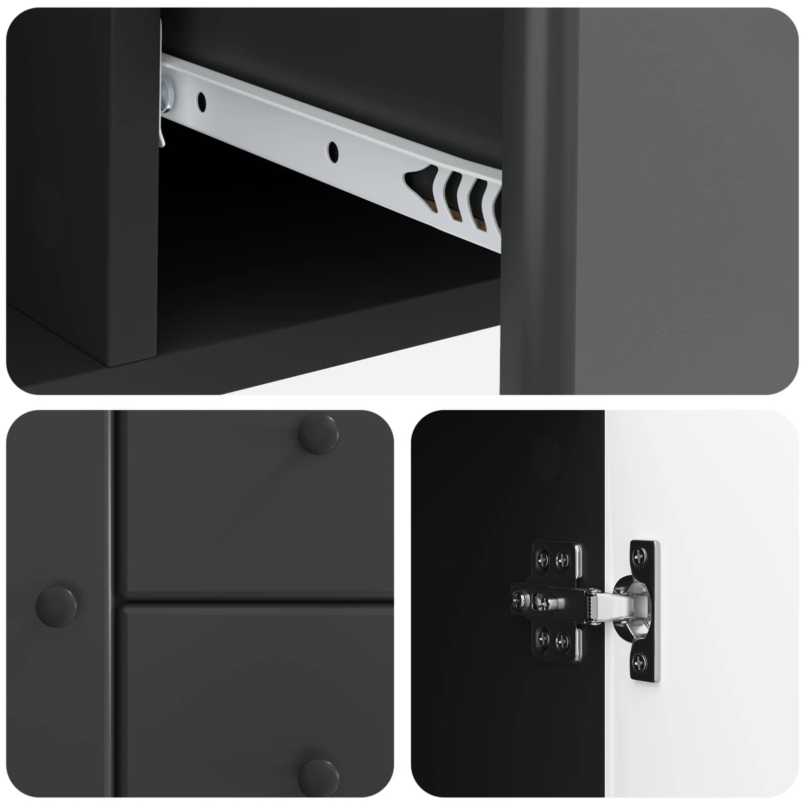 Kreveta s ladicama Crna 89 x 34,5 x 60 cm Konstruirano drvo