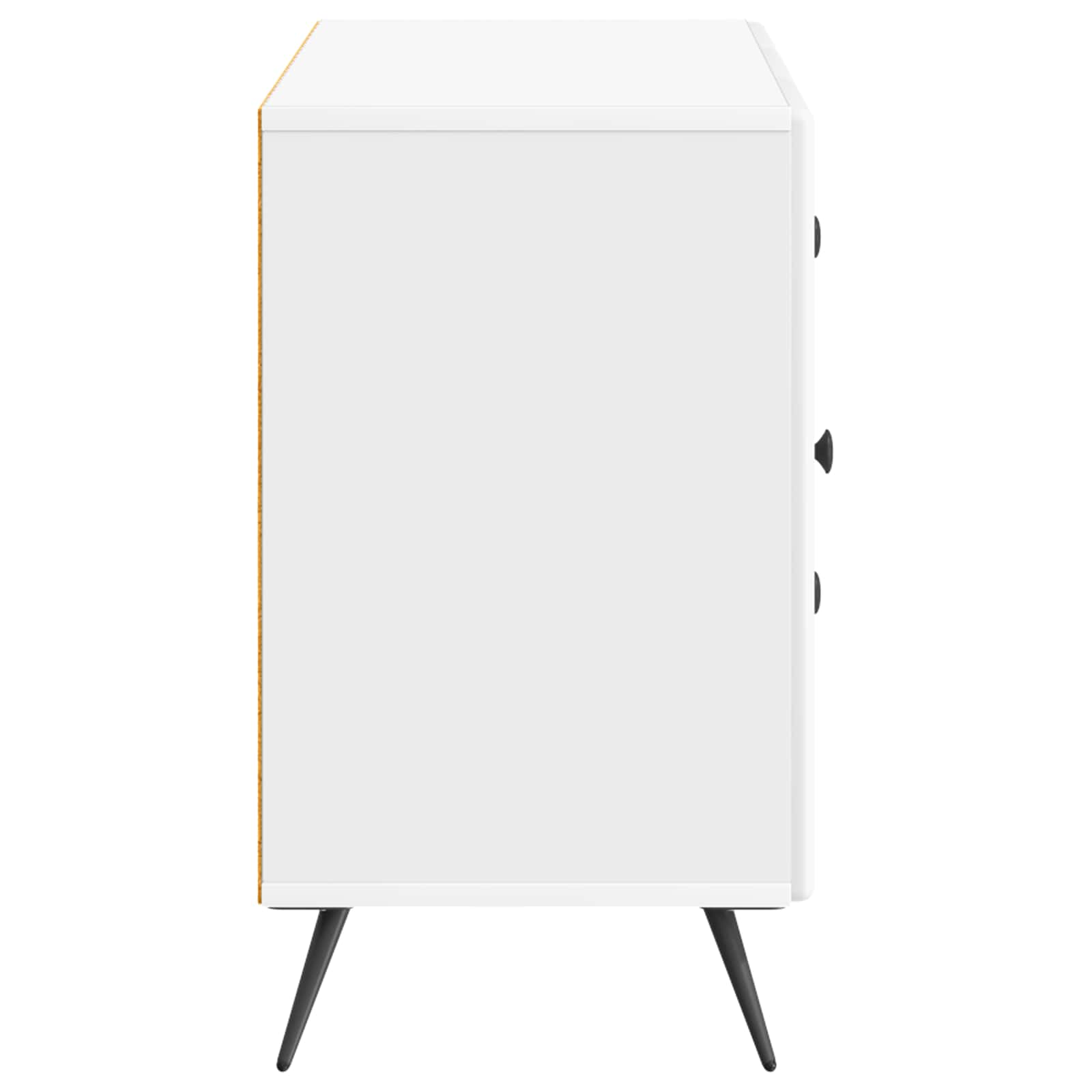 Kreveta s ladicama Bijela visokog sjaja 89 x 34,5 x 60 cm