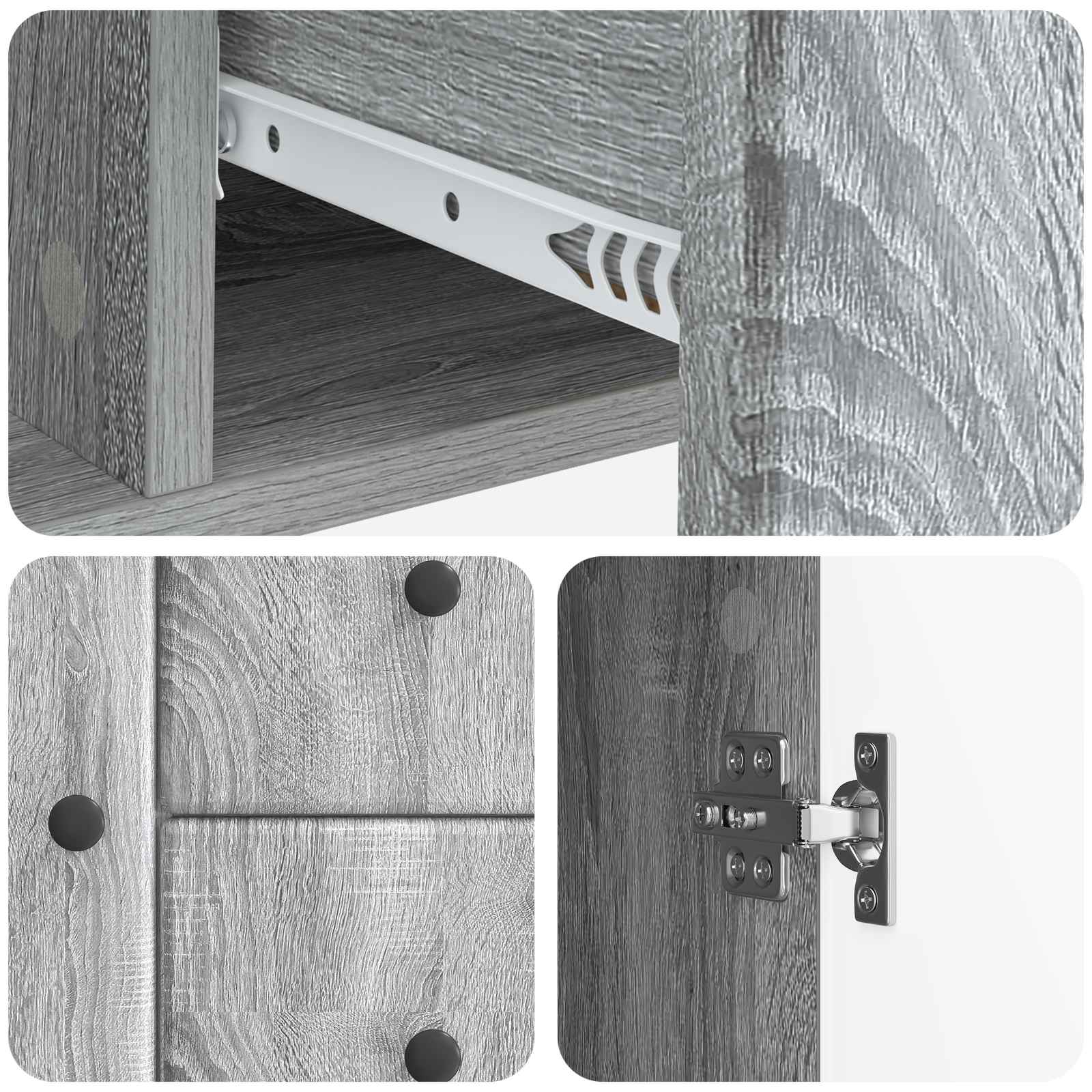 Kreveta Siva sonoma 89 x 34,5 x 60 cm Konstruirano drvo