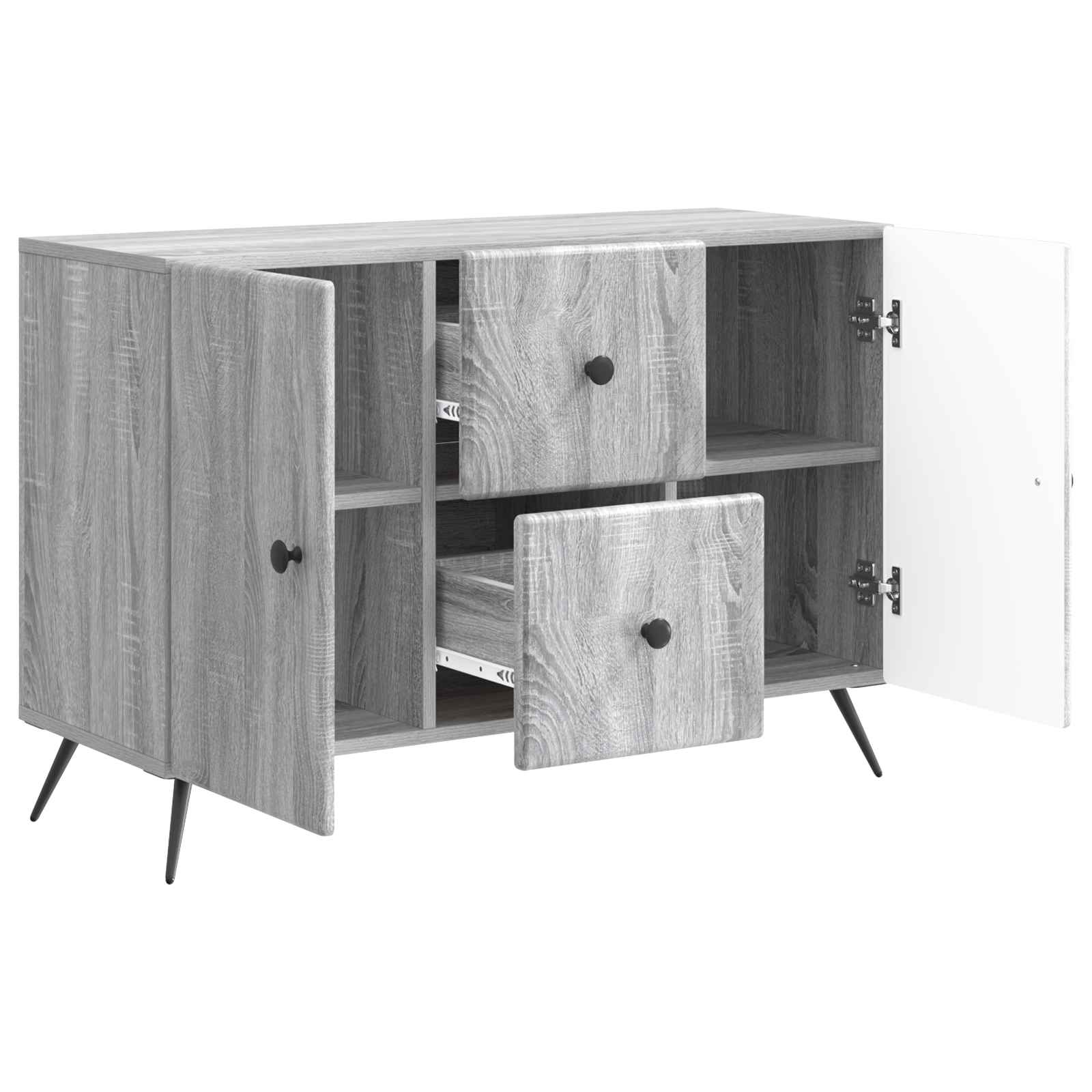 Kreveta Siva sonoma 89 x 34,5 x 60 cm Konstruirano drvo