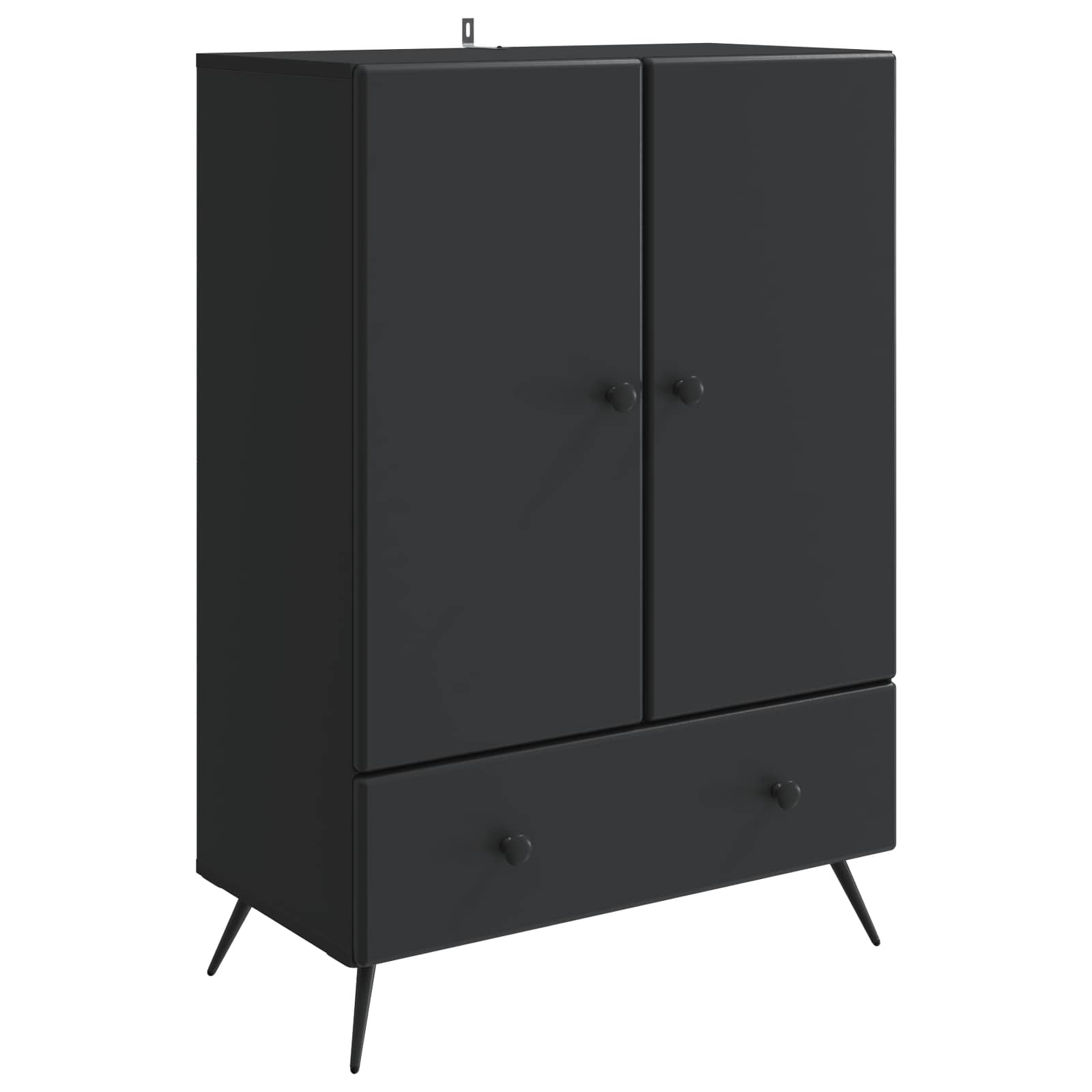 Kreveta s ladicama Crna 66 x 34,5 x 95 cm Konstruirano drvo