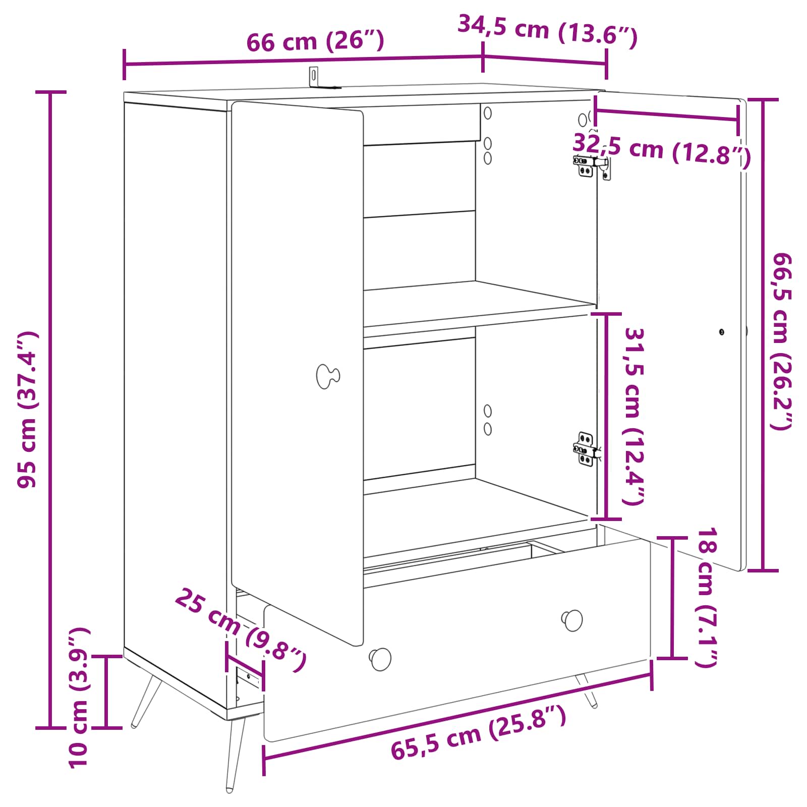 Kreveta Hrast sonoma 66 x 34,5 x 95 cm Konstruirano drvo