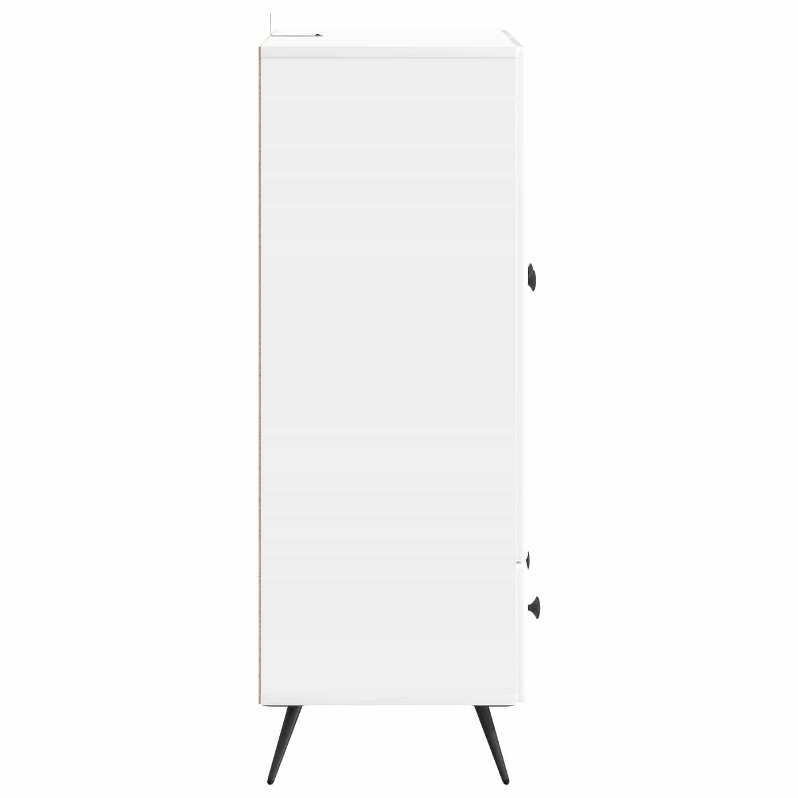 Kreveta s ladicama Bijela visokog sjaja 66 x 34,5 x 95 cm