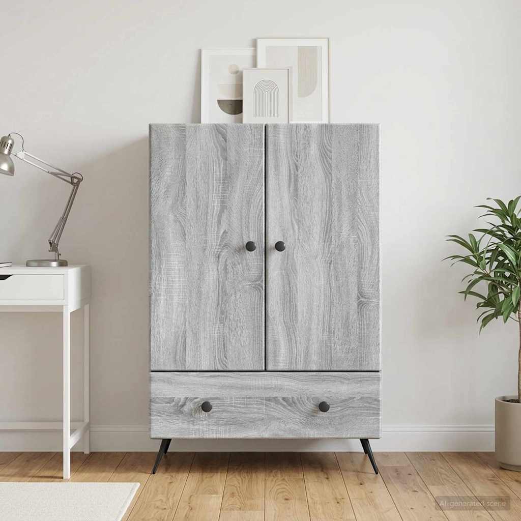 Kreveta Siva sonoma 66 x 34,5 x 95 cm Konstruirano drvo