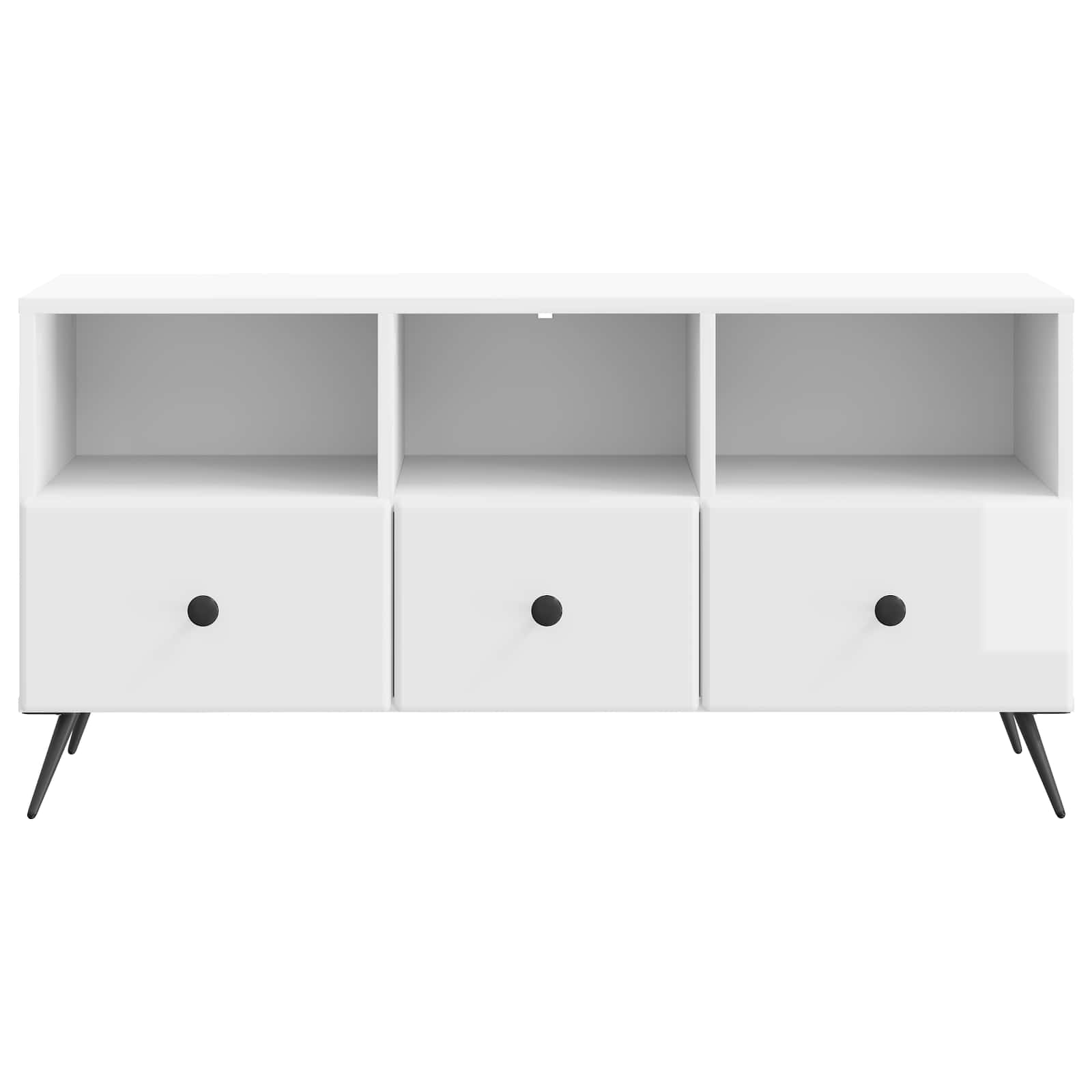 TV ormar s ladicama Bijela visokog sjaja 102 x 34,5 x 50 cm