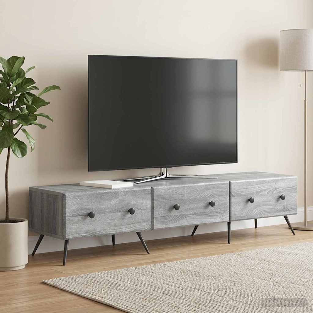 TV ormar Siva sonoma 147 x 34,5 x 30 cm Konstruirano drvo