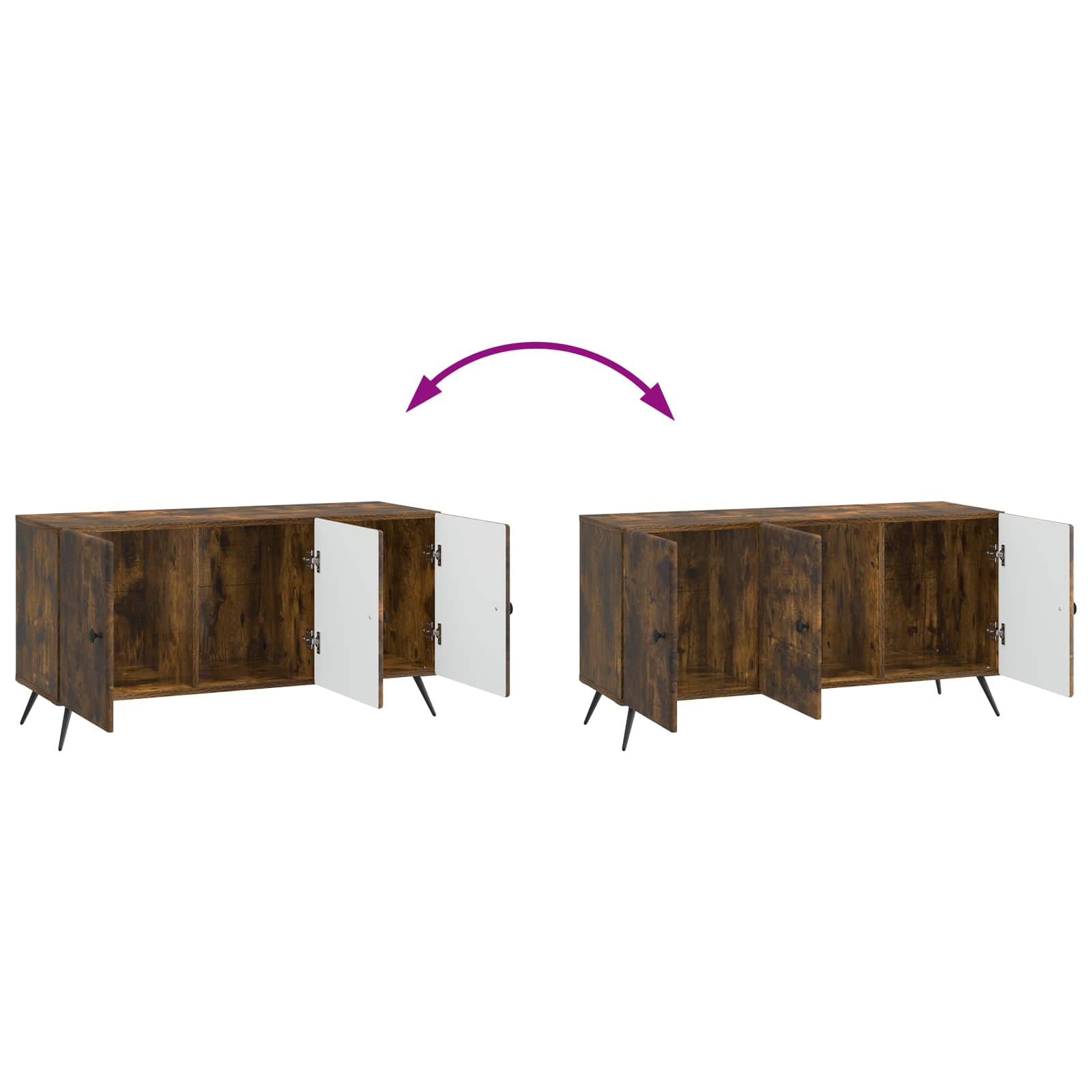 TV ormar Dimljeni hrast 99 x 34,5 x 50 cm Konstruirano drvo