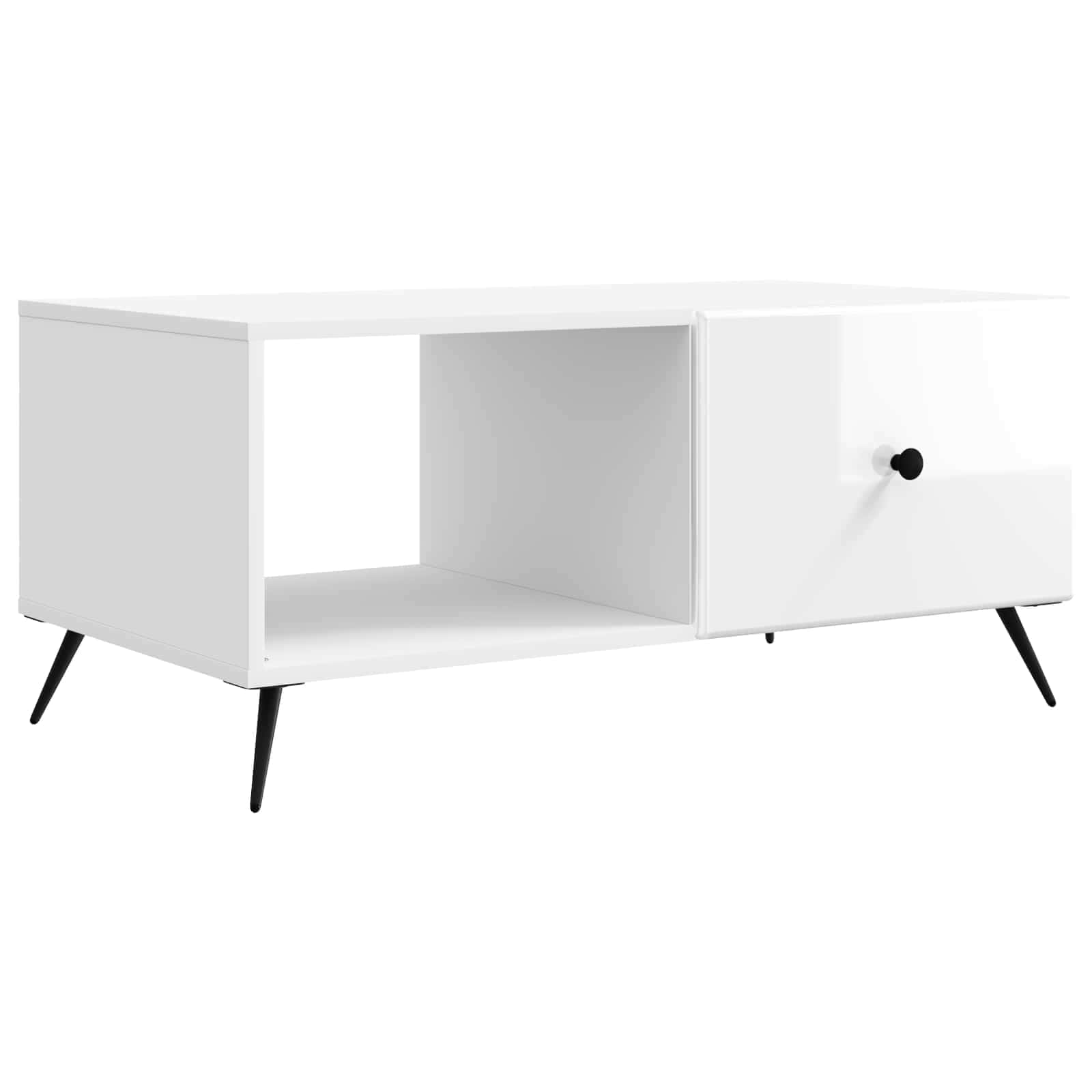 Kava Stol Bijela visokog sjaja 90 x 50 x 40 cm