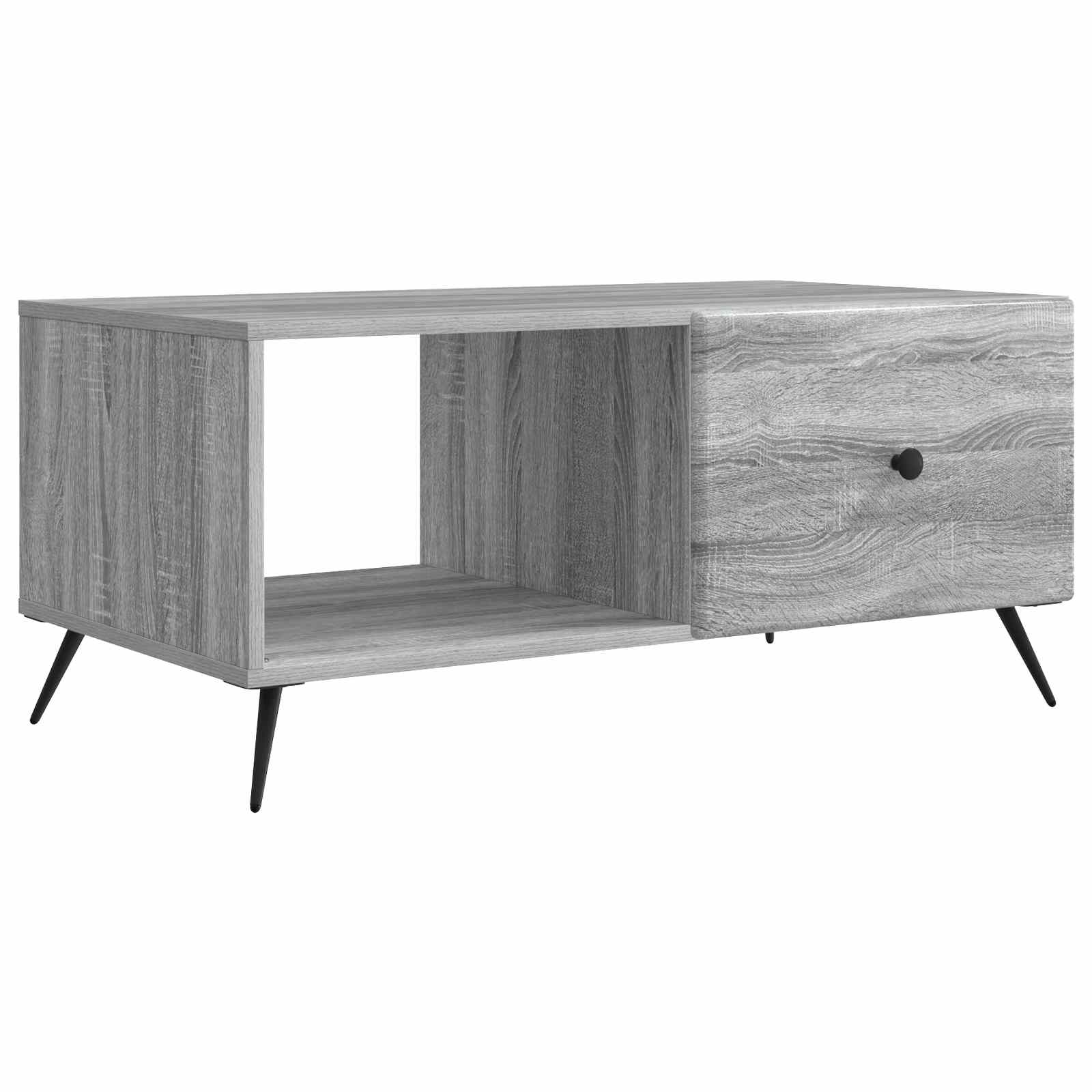Kava Stol Siva sonoma 90 x 50 x 40 cm Konstruirano drvo