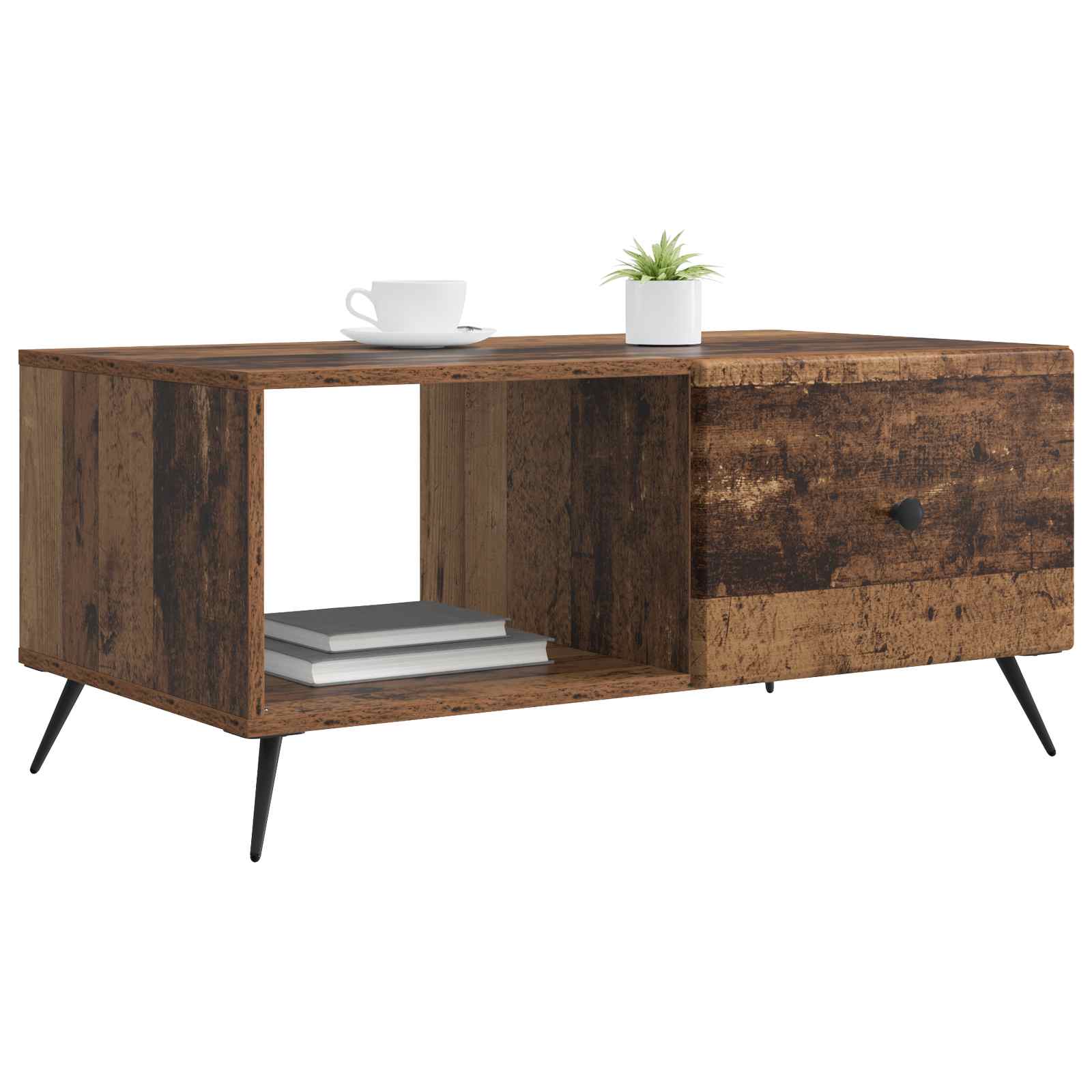Kava Stol Staro drvo 90 x 50 x 40 cm Konstruirano drvo