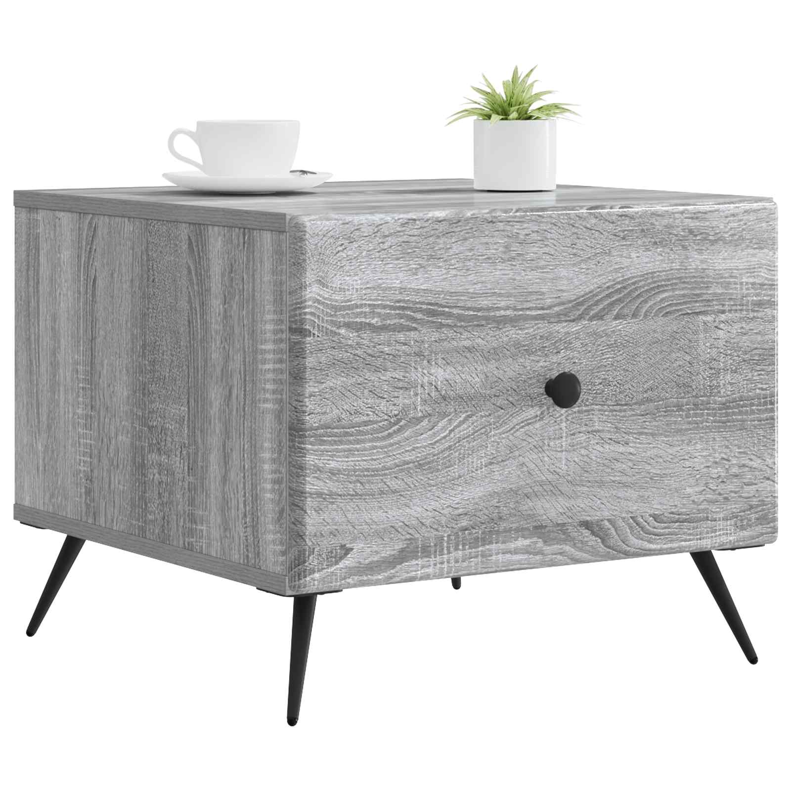 Kava Stol Siva sonoma 49 x 50 x 40 cm Konstruirano drvo