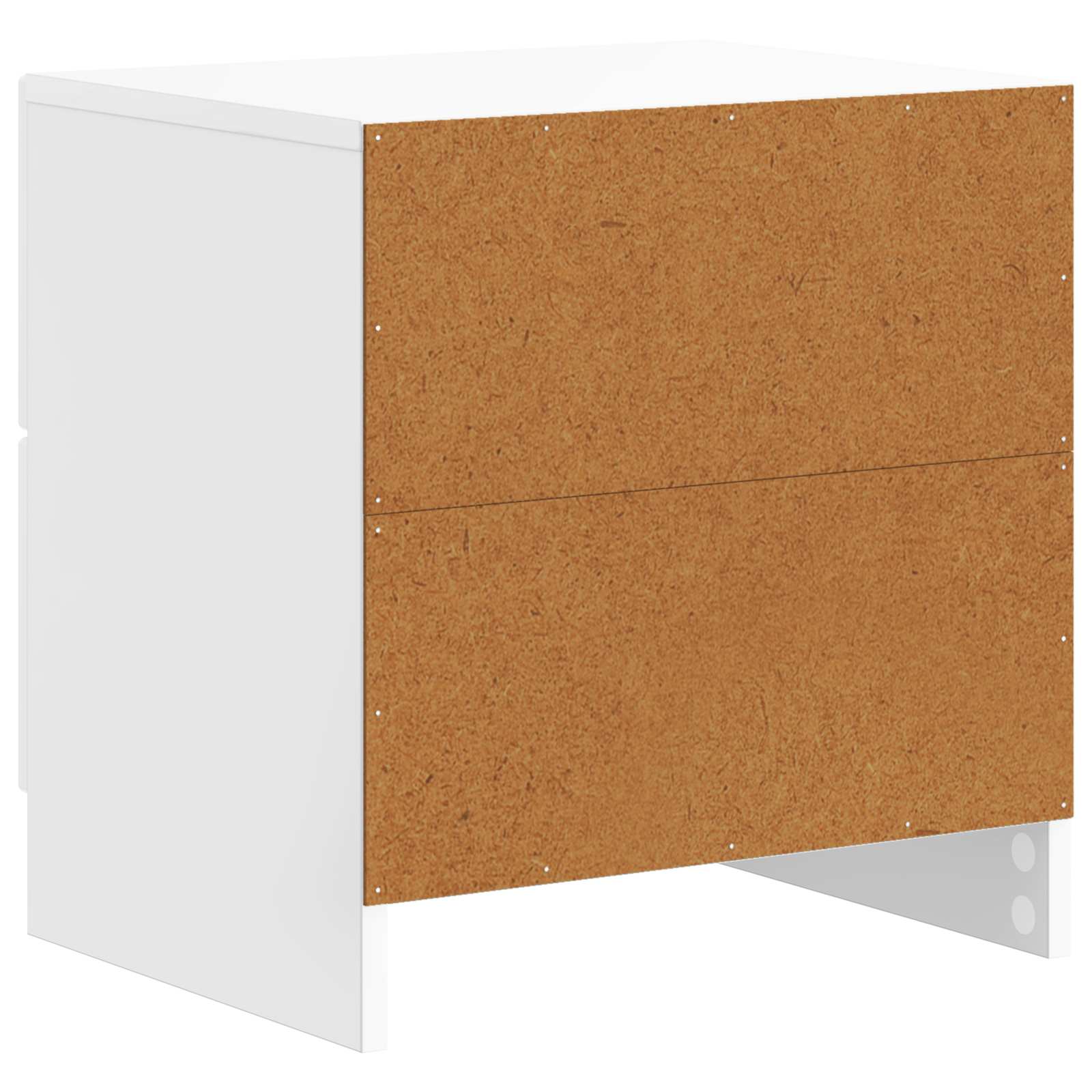Noćni ormar s ladicama Bijela visokog sjaja 43 x 34,5 x 44,5 cm