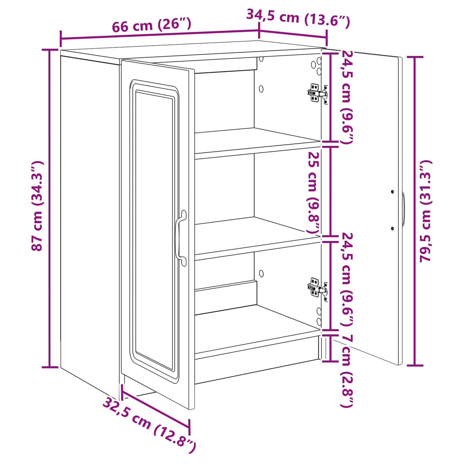 Kreveta Dimljeni hrast 66 x 34,5 x 87 cm Konstruirano drvo