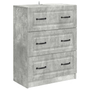 Ormar s ladicama Betonska siva 66 x 34,5 x 87 cm