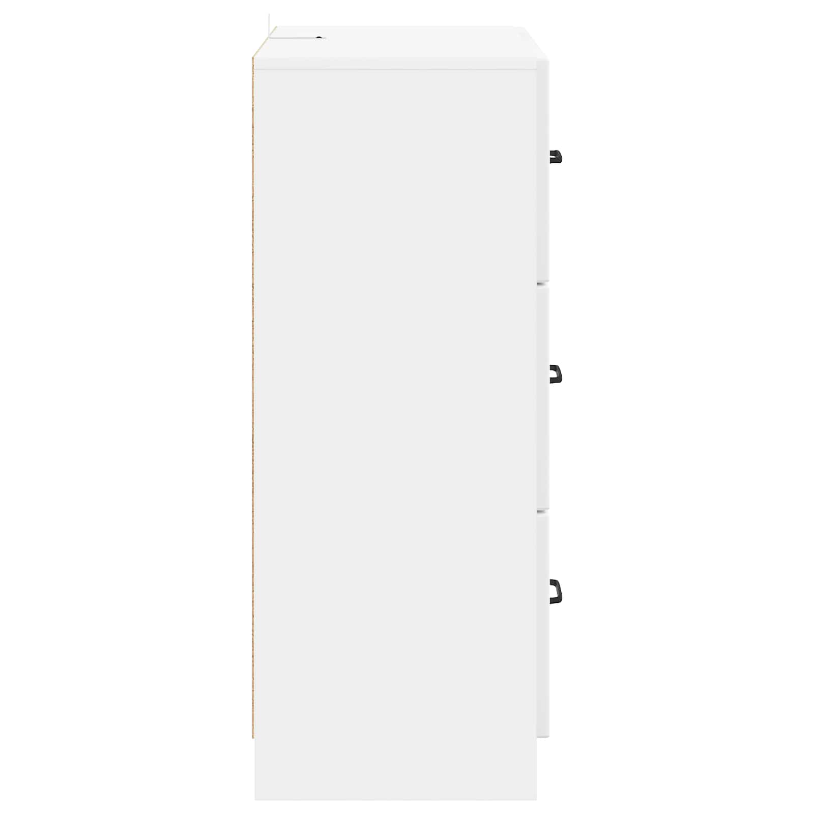 Ormar s ladicama Bijela visokog sjaja 66 x 34,5 x 87 cm