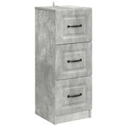 Ormar s ladicama Betonska siva 33 x 34,5 x 87 cm