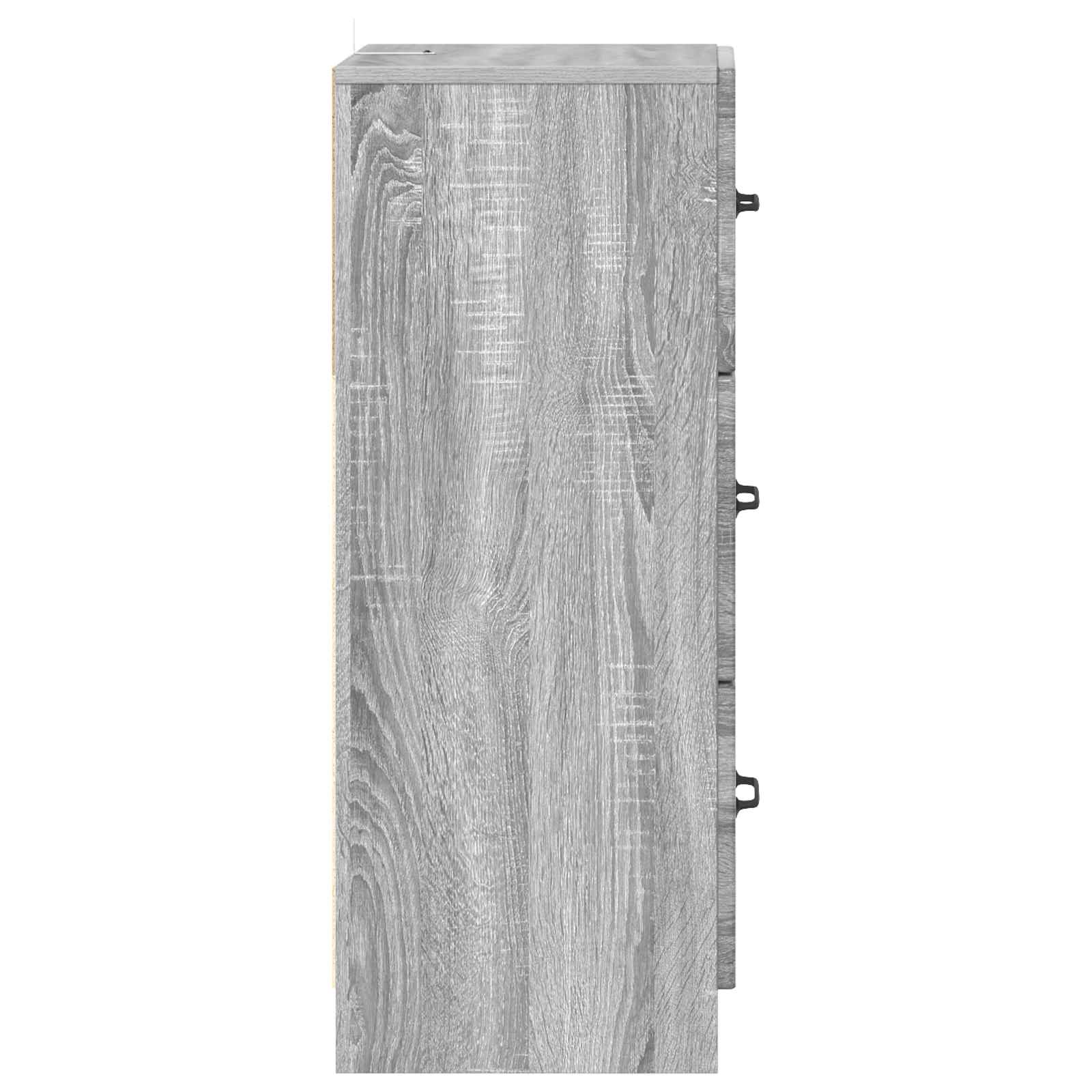 Ormar s ladicama Siva sonoma 33 x 34,5 x 87 cm
