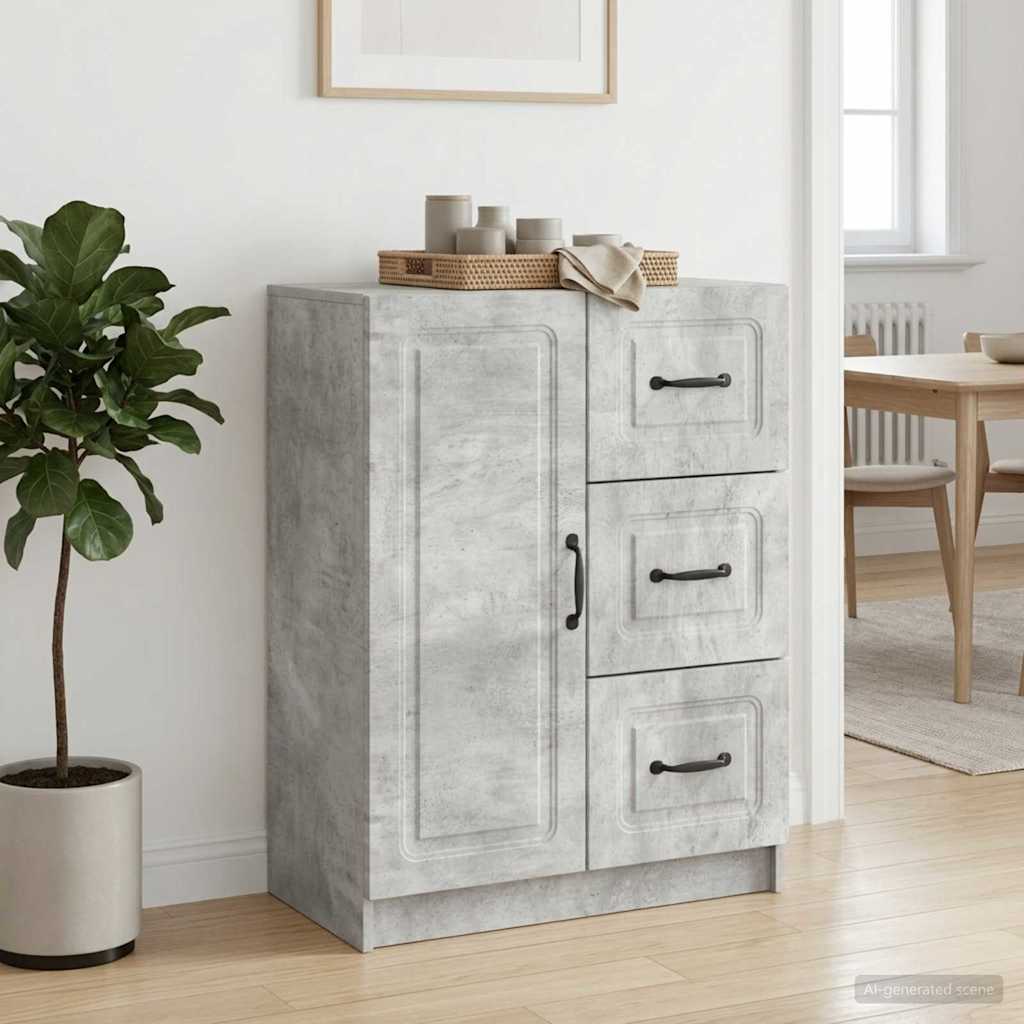 Kreveta Betonska siva 66 x 34,5 x 87 cm Konstruirano drvo