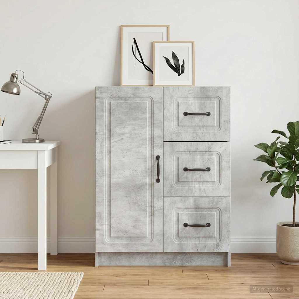 Kreveta Betonska siva 66 x 34,5 x 87 cm Konstruirano drvo