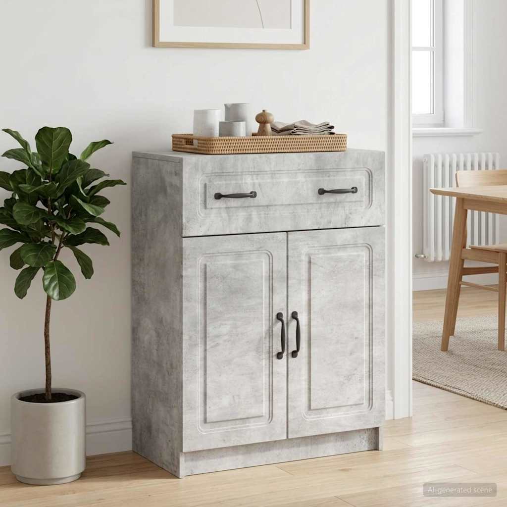 Kreveta Betonska siva 66 x 34,5 x 87 cm Konstruirano drvo