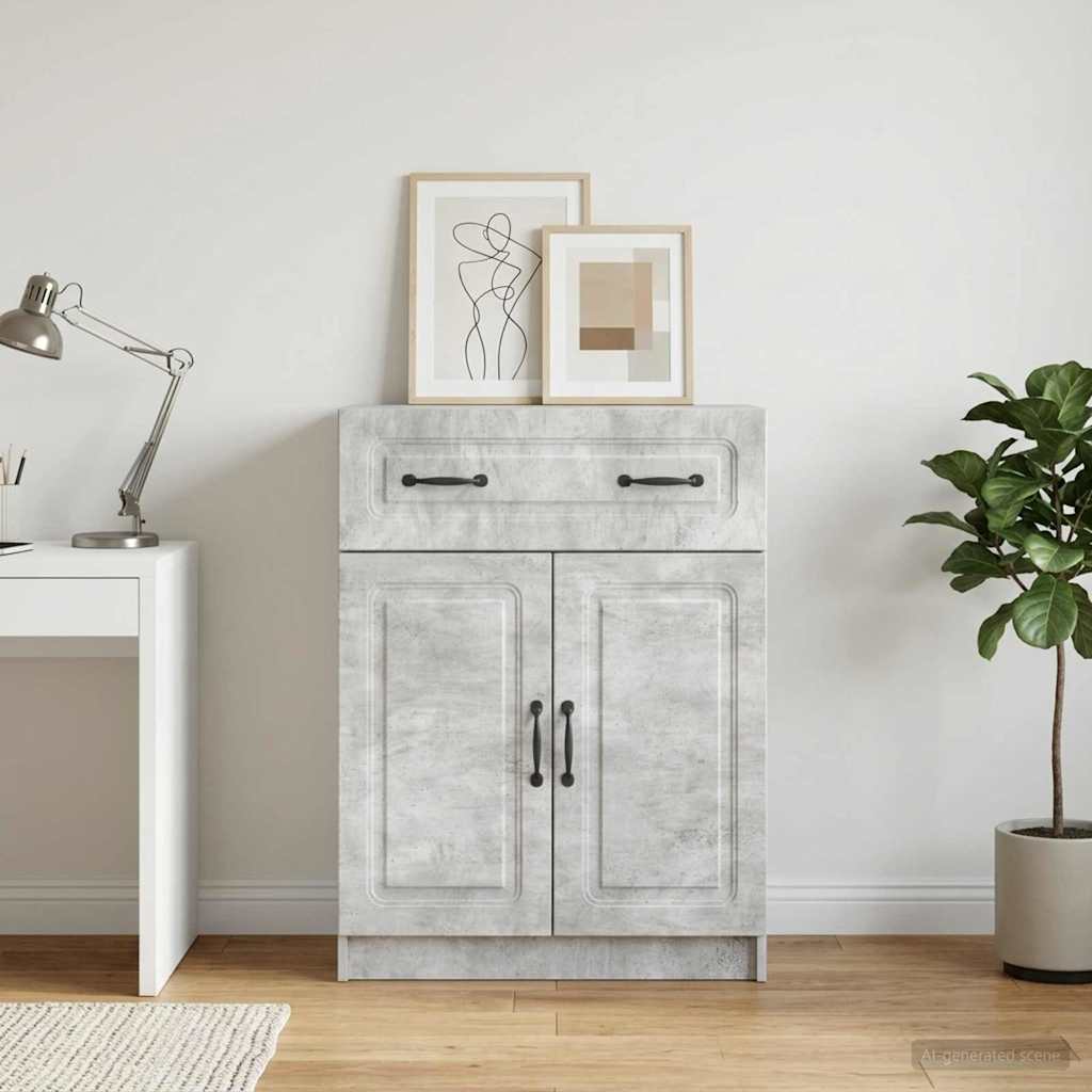 Kreveta Betonska siva 66 x 34,5 x 87 cm Konstruirano drvo