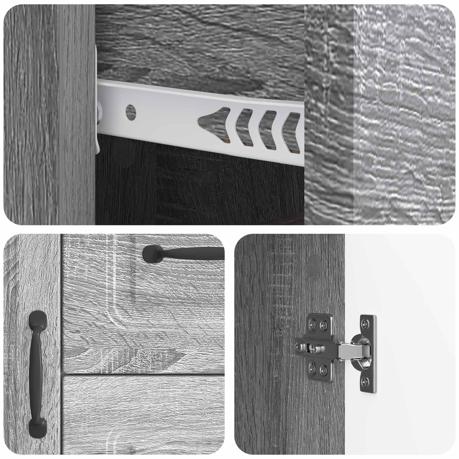 Kreveta Siva sonoma 89 x 34,5 x 57 cm Konstruirano drvo