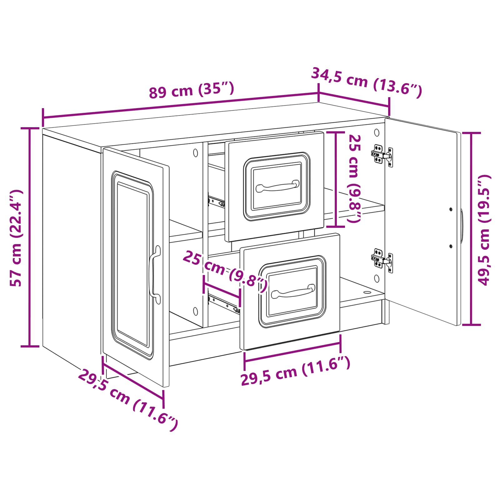 Kreveta Staro drvo 89 x 34,5 x 57 cm Konstruirano drvo
