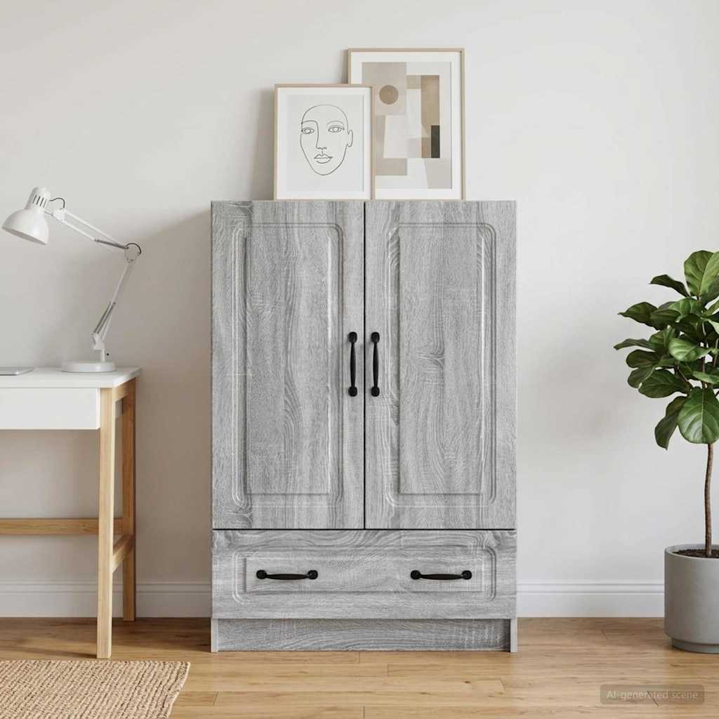 Kreveta Siva sonoma 66 x 34,5 x 92 cm Konstruirano drvo