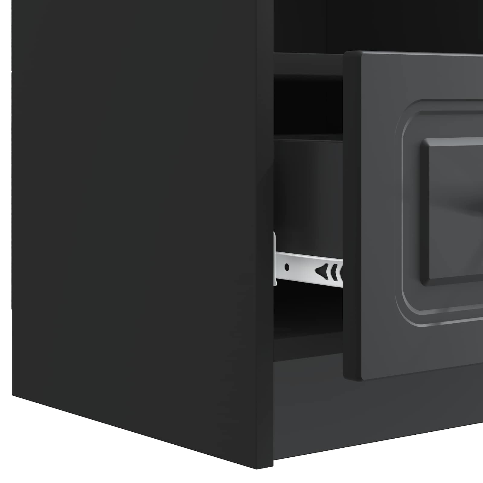 TV ormar s ladicama Crna 102 x 34,5 x 47 cm Konstruirano drvo