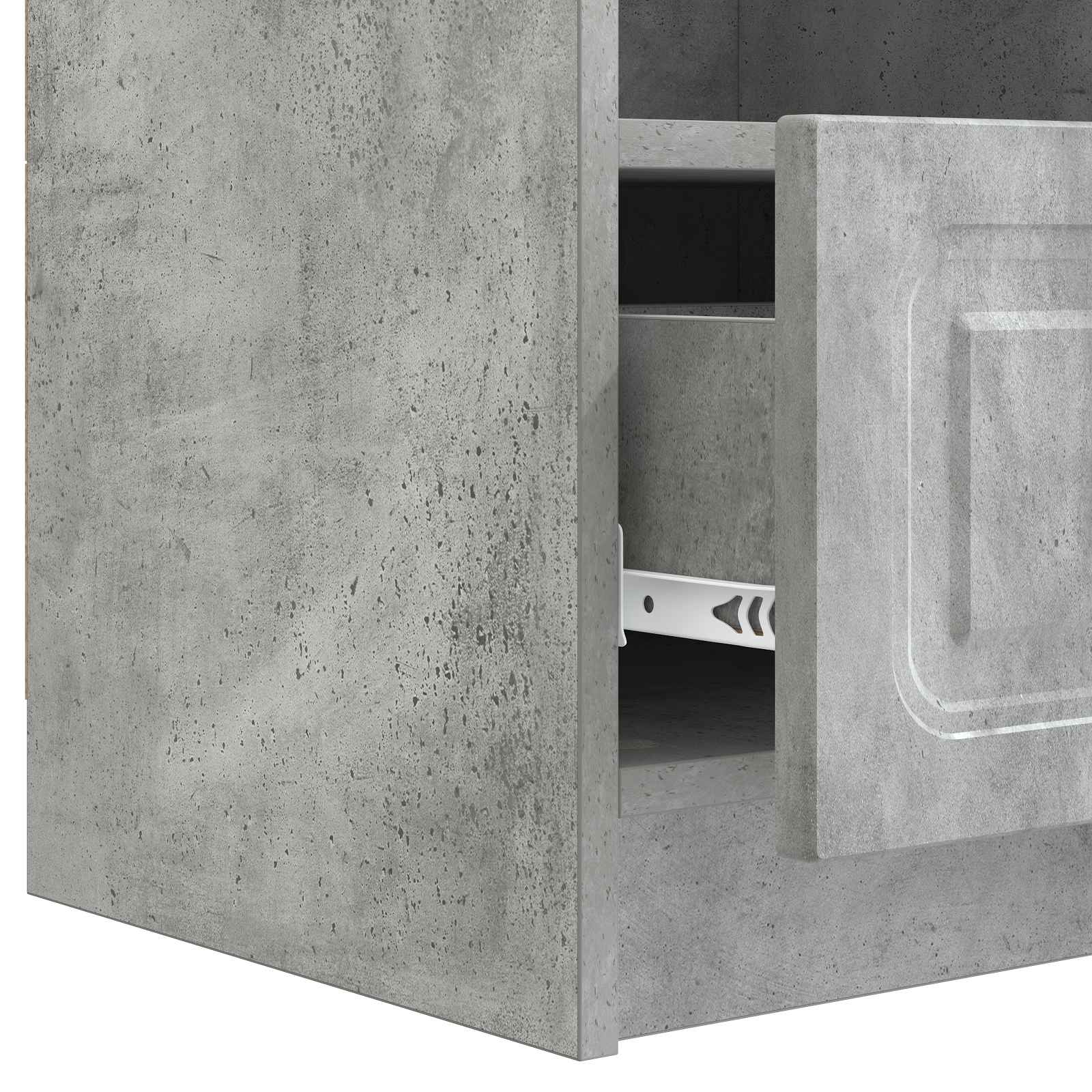 TV ormar Betonska siva 102 x 34,5 x 47 cm Konstruirano drvo