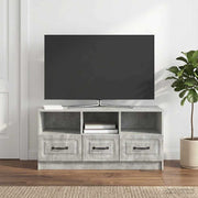 TV ormar Betonska siva 102 x 34,5 x 47 cm Konstruirano drvo