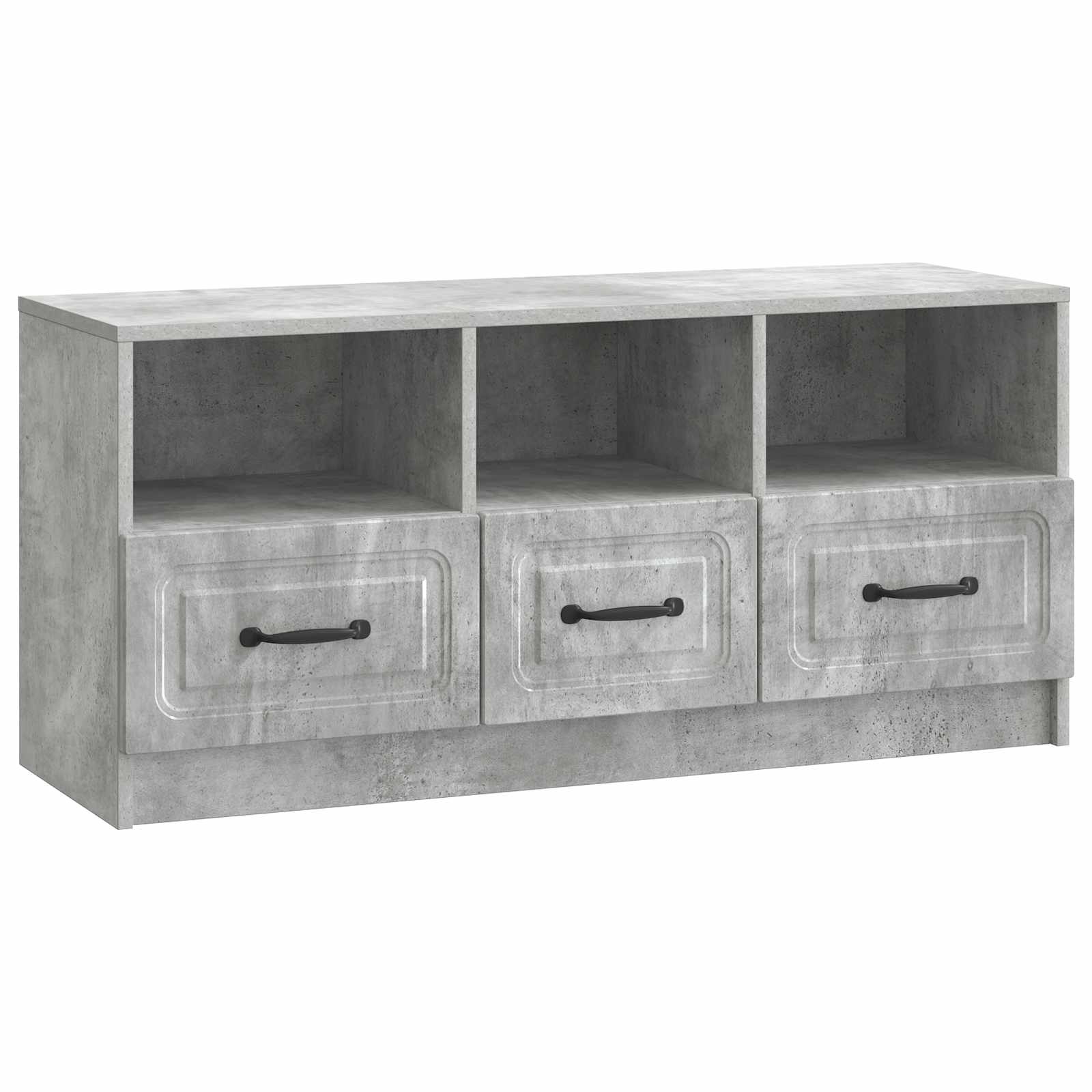 TV ormar Betonska siva 102 x 34,5 x 47 cm Konstruirano drvo