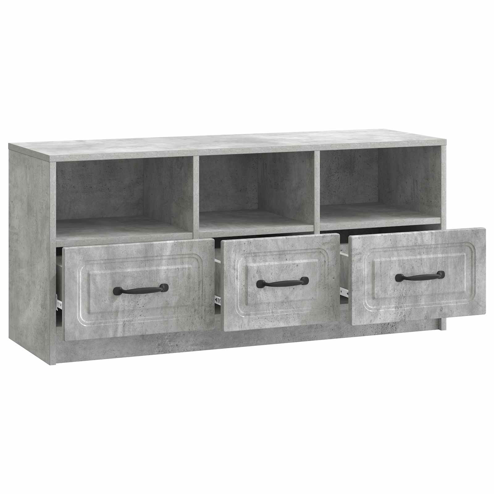 TV ormar Betonska siva 102 x 34,5 x 47 cm Konstruirano drvo