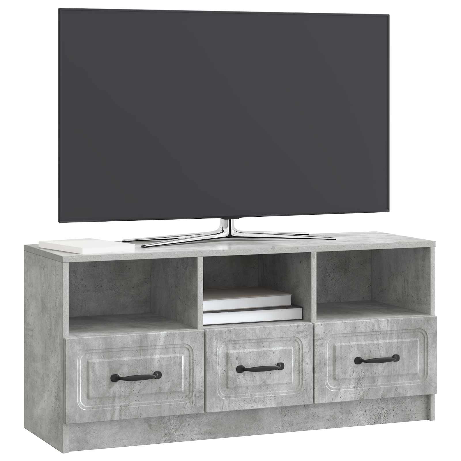 TV ormar Betonska siva 102 x 34,5 x 47 cm Konstruirano drvo