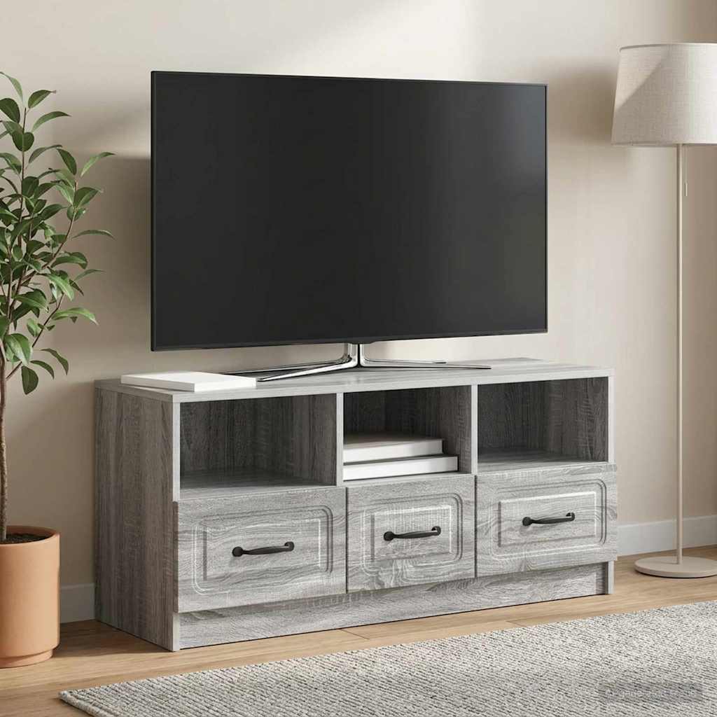 TV ormar Siva sonoma 102 x 34,5 x 47 cm Konstruirano drvo