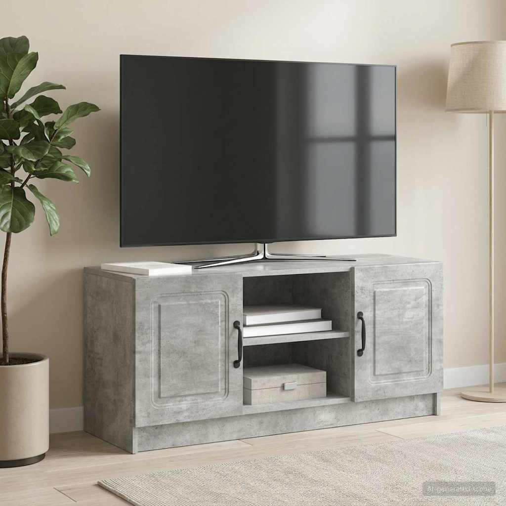 TV ormar Betonska siva 102 x 34,5 x 47 cm Konstruirano drvo