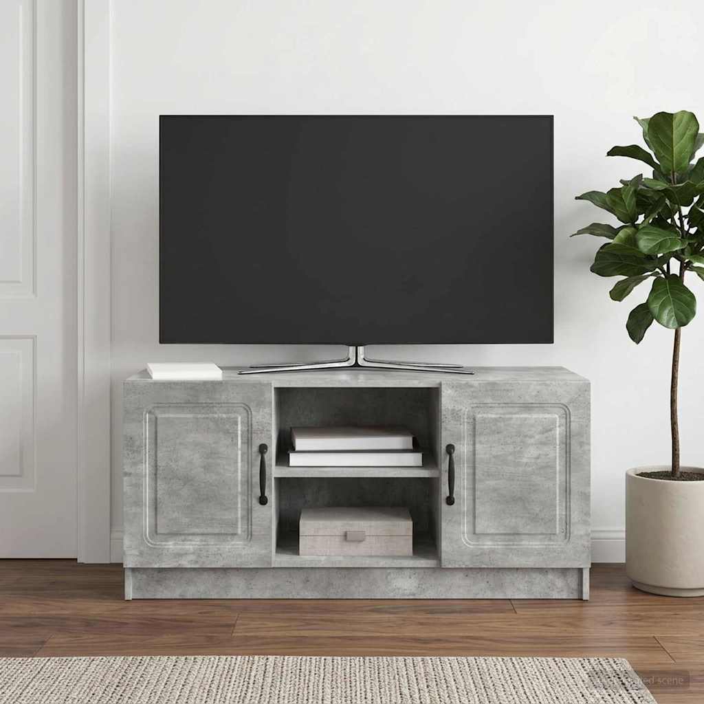 TV ormar Betonska siva 102 x 34,5 x 47 cm Konstruirano drvo