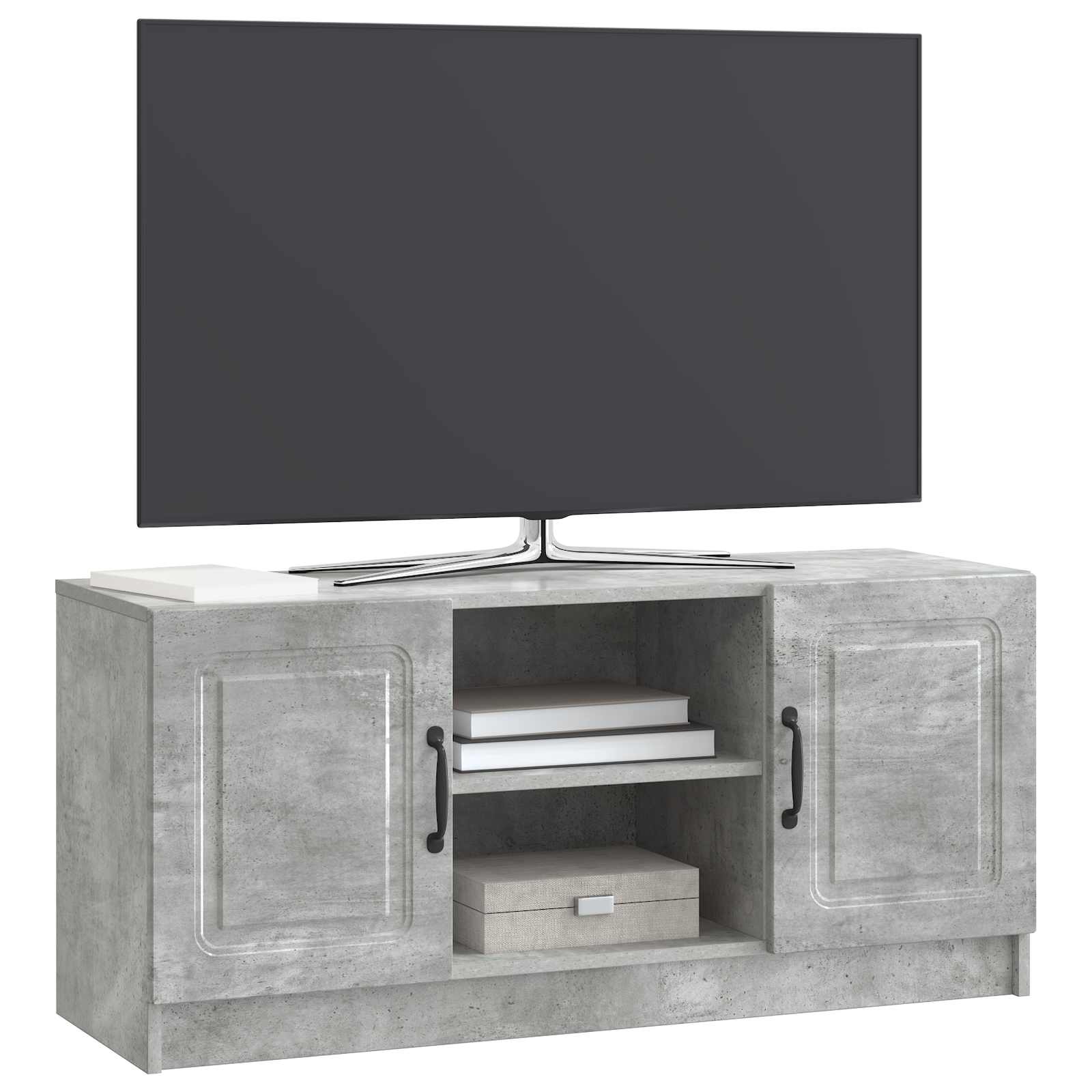 TV ormar Betonska siva 102 x 34,5 x 47 cm Konstruirano drvo