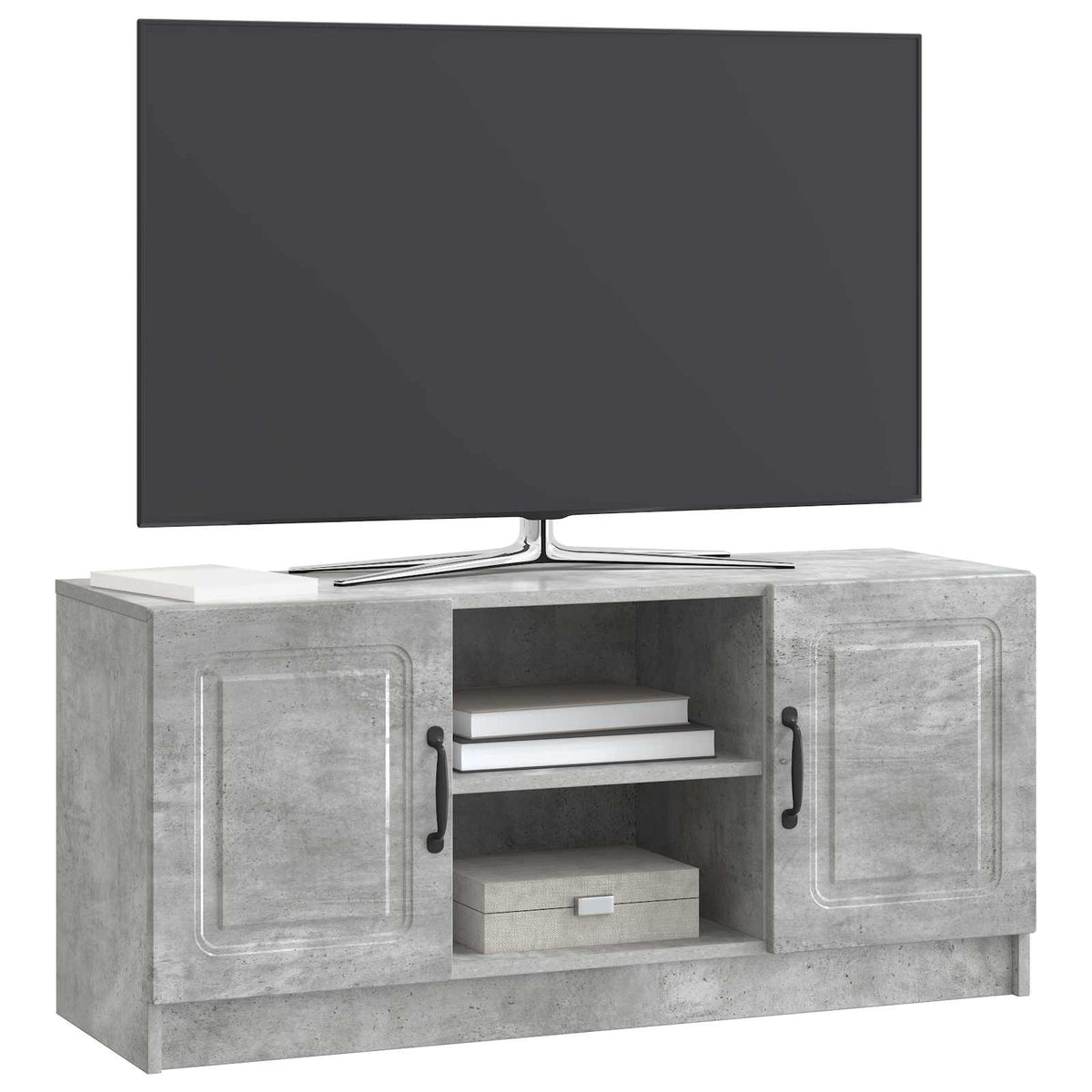 TV ormar Betonska siva 102 x 34,5 x 47 cm Konstruirano drvo