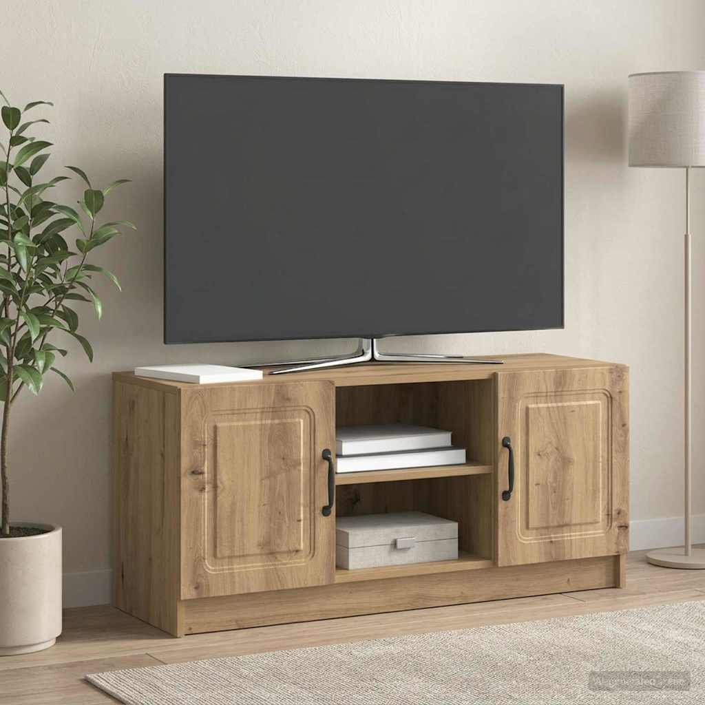 TV ormar 102 x 34,5 x 47 cm Hrast artisan Konstruirano drvo